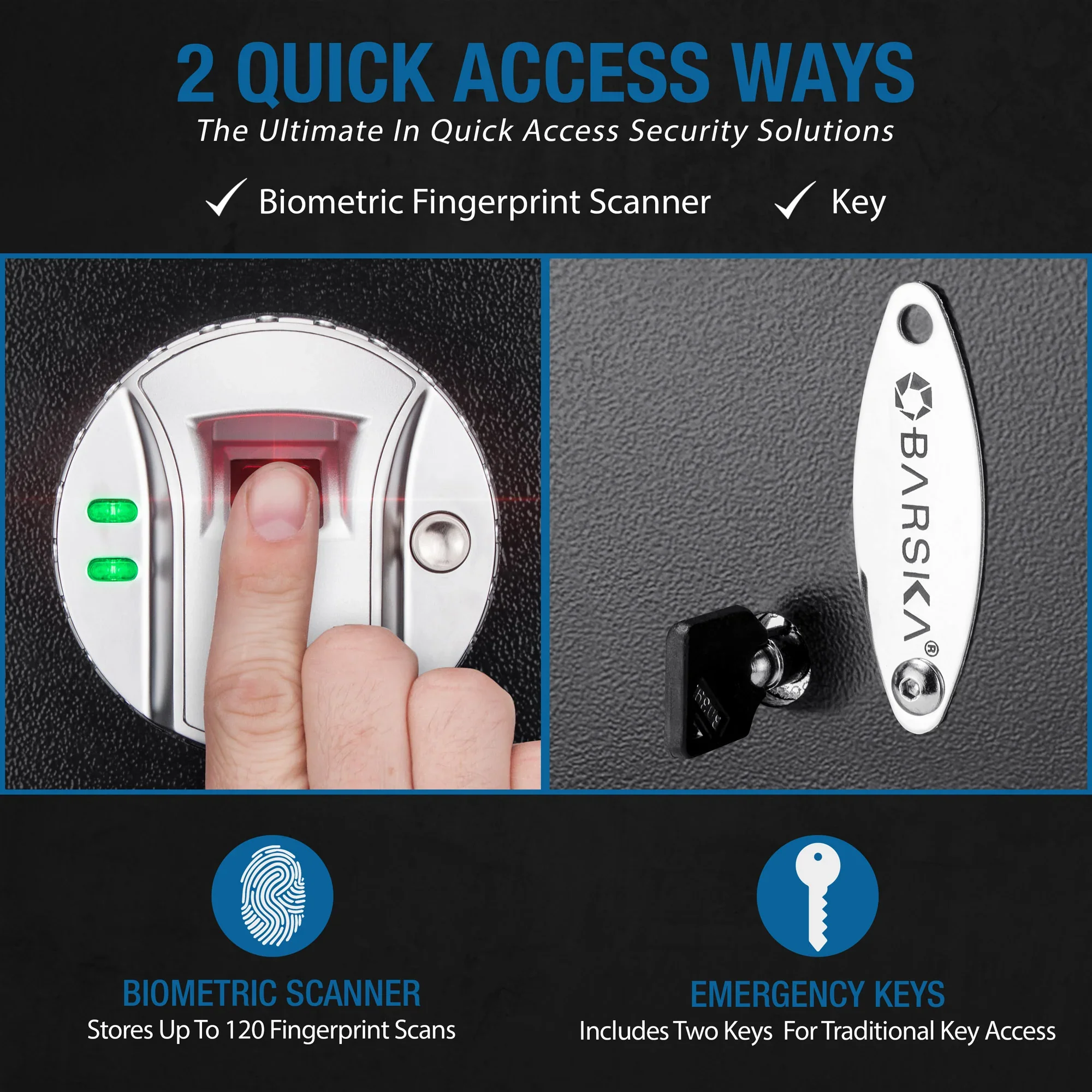 0.23 Cu. ft Top Opening Biometric Security Safe | AX11556 - Image 8