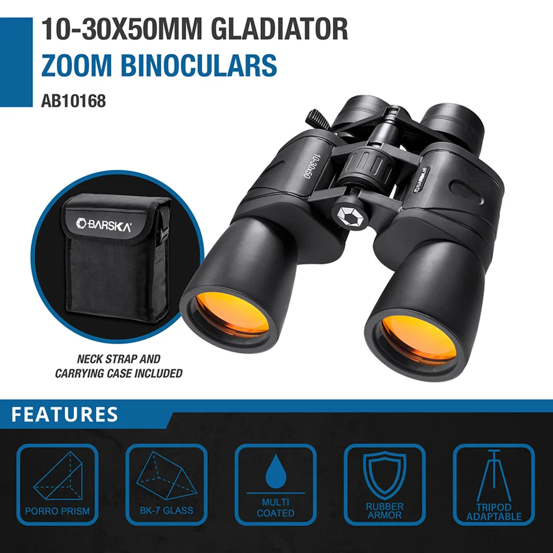 10-30x50mm Gladiator Zoom Binoculars | AB10168 - Image 6