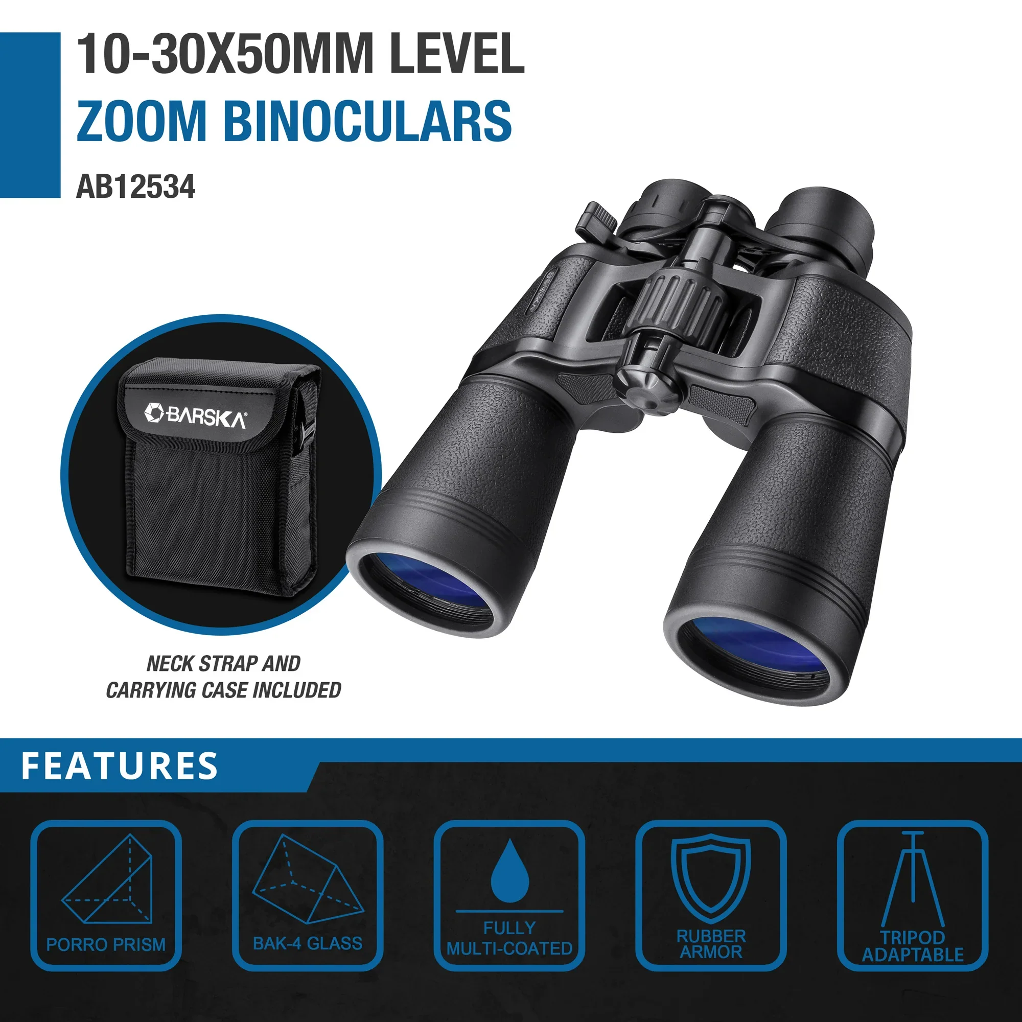 10-30x50mm Level Zoom Binoculars | AB12534 - Image 7