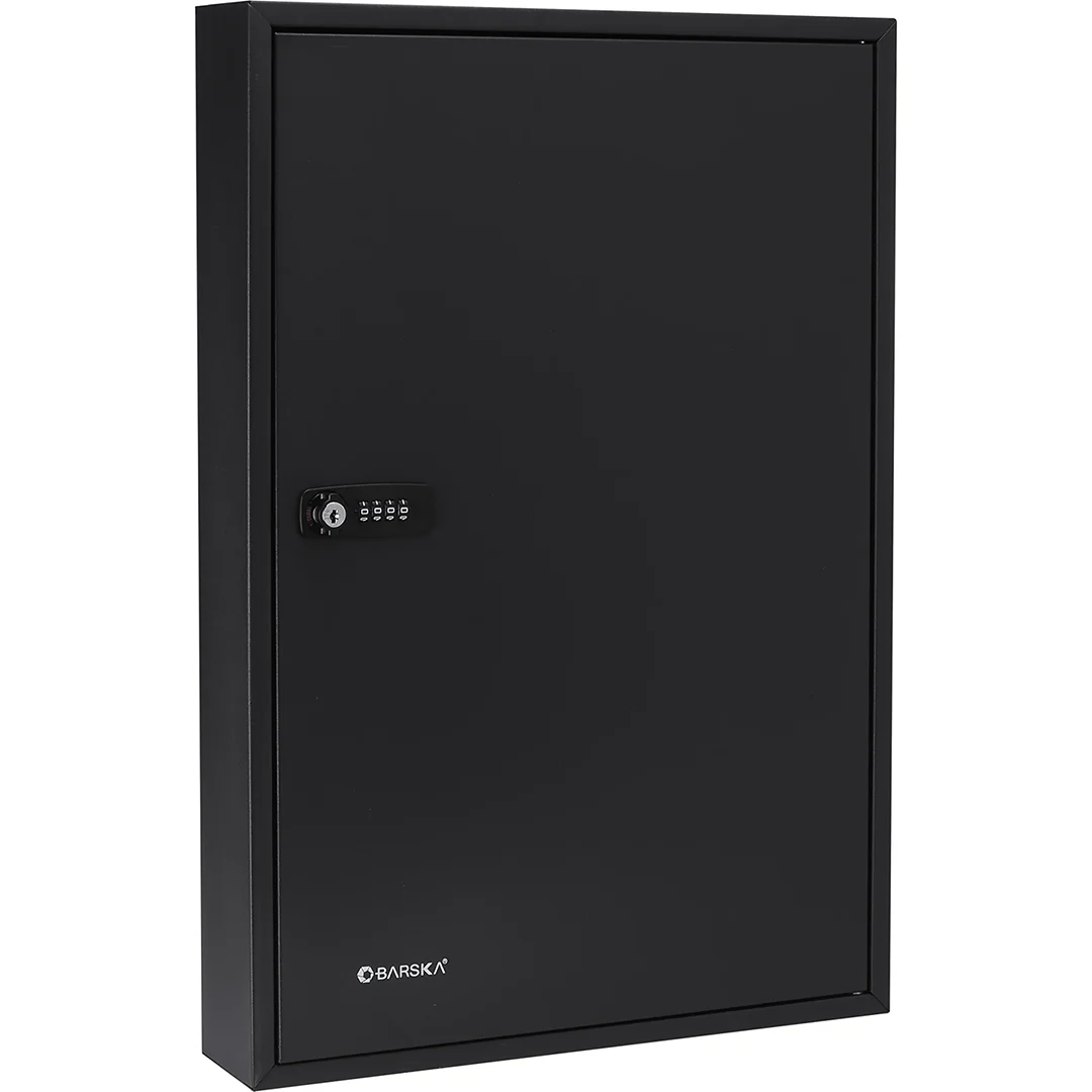 100 Capacity Adjustable Key Cabinet with Combination & Key Lock, Black | CB13366 - Image 3
