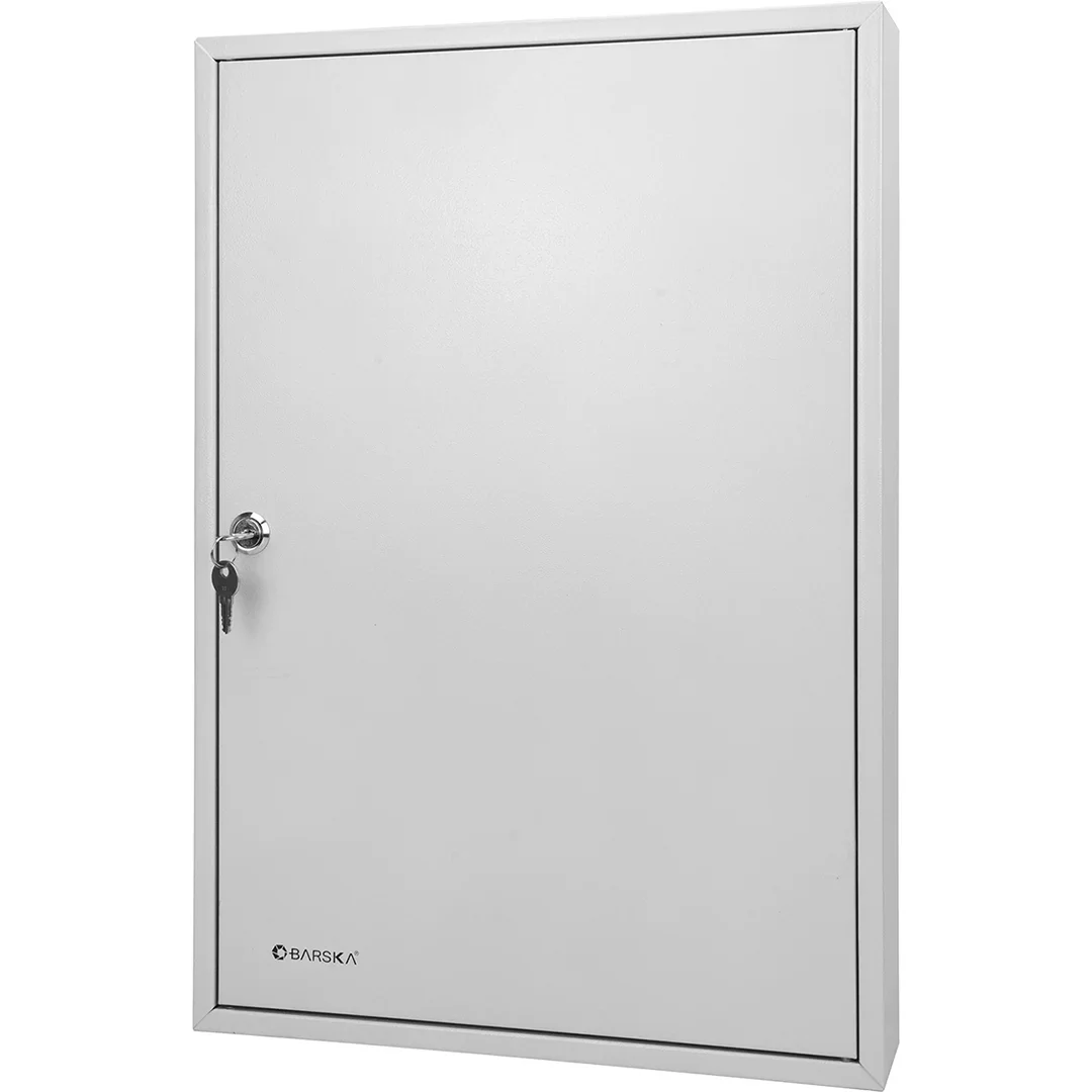 100 Capacity Adjustable Key Cabinet with Key Lock, White | CB12956 - Image 3