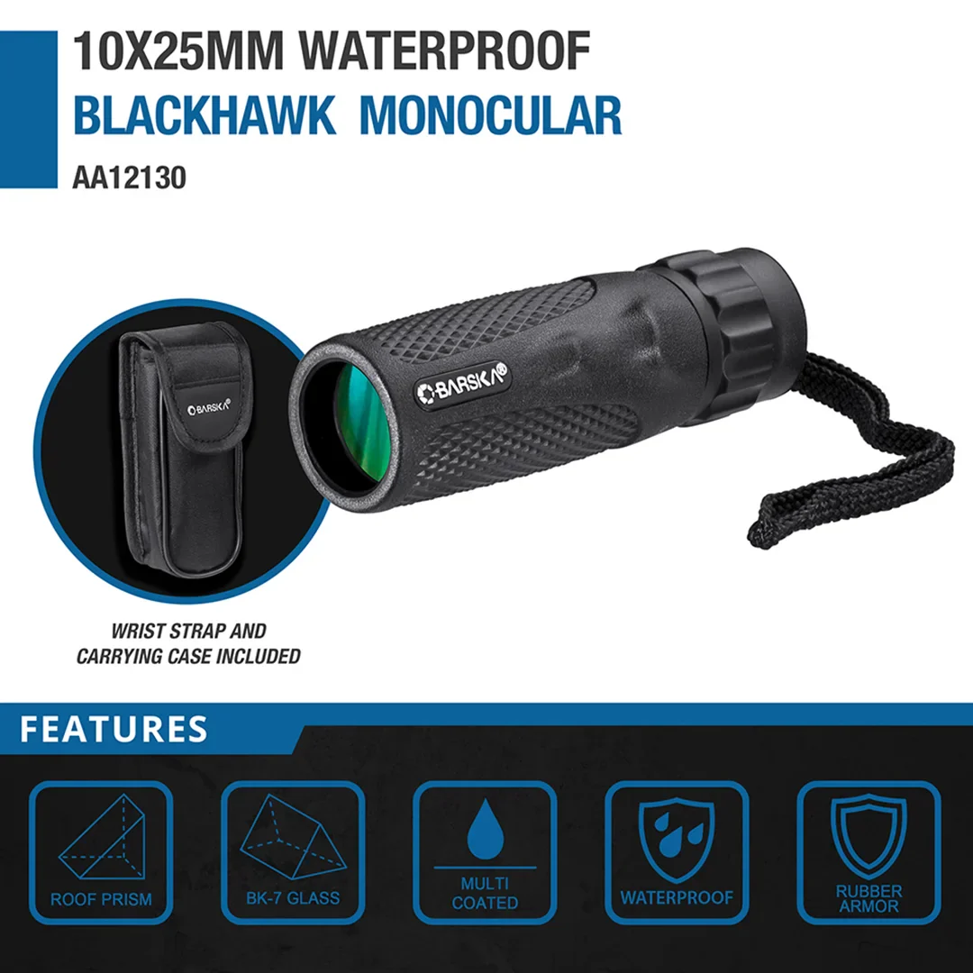 10x25mm Waterproof Blackhawk Monocular | AA12130 - Image 5