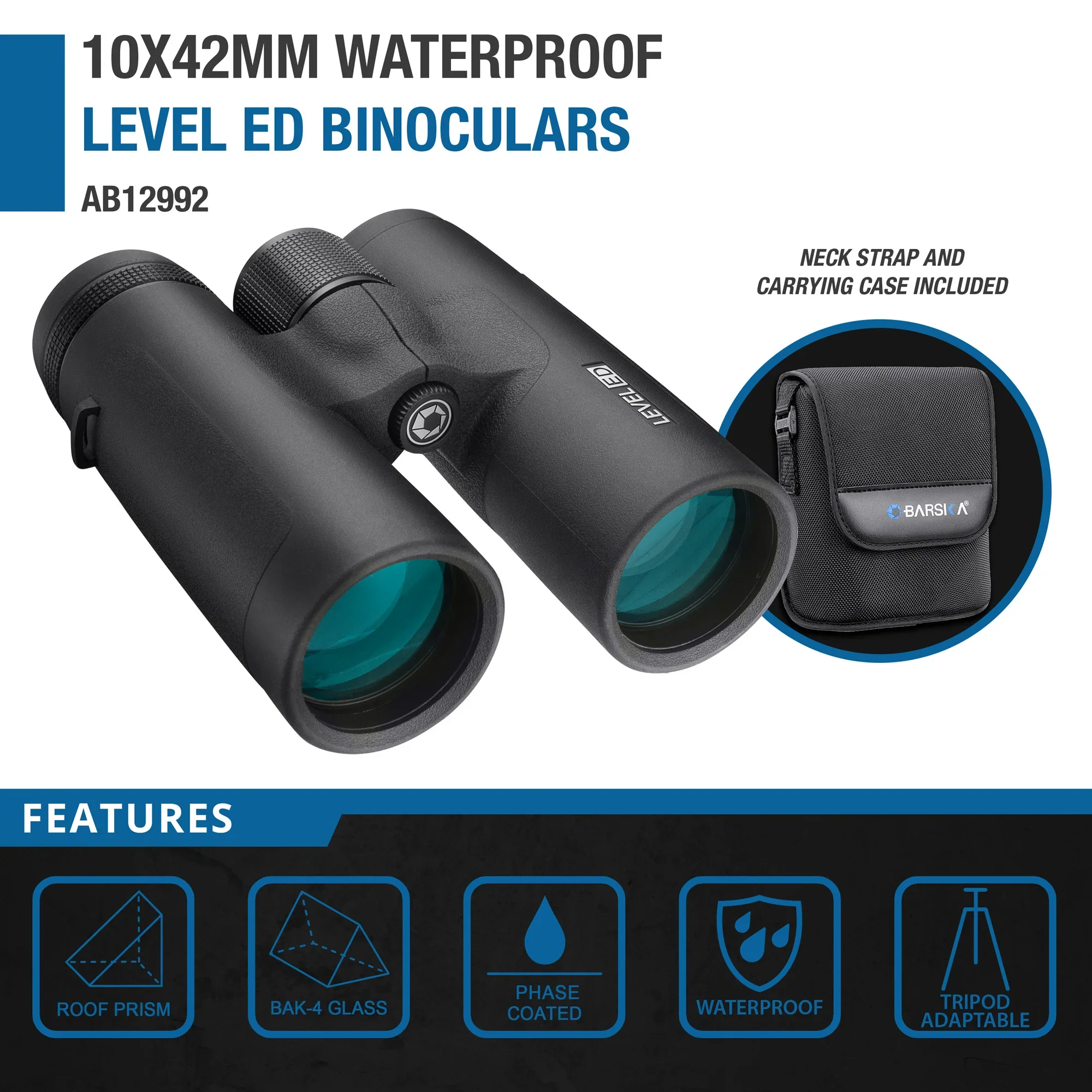 10x42mm Level ED Waterproof Binoculars | AB12992 - Image 6