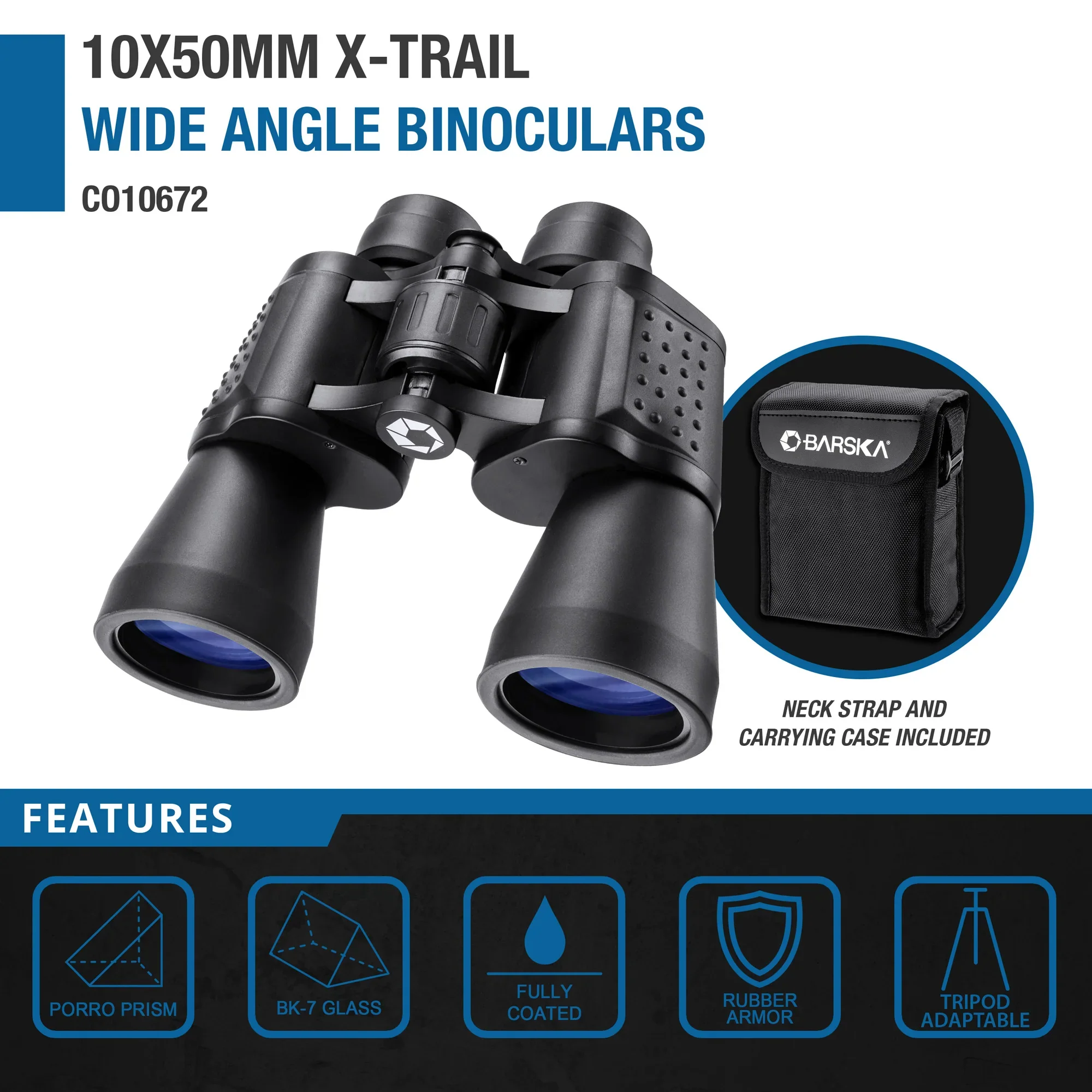 10x50mm X-Trail Wide Angle Binoculars | CO10672 - Image 5