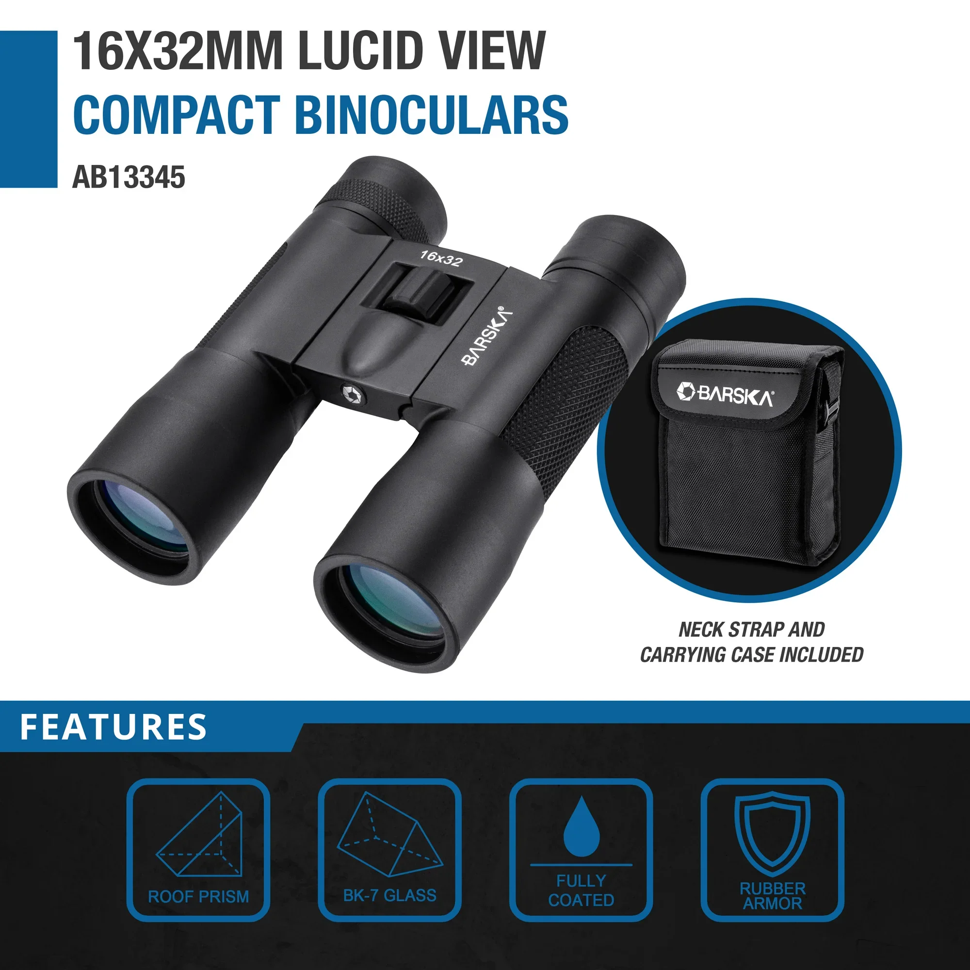 16x32mm Lucid View Compact Binoculars, 2nd Gen | AB13345 - Image 7