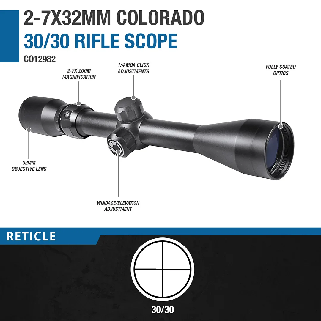 2-7x32mm Colorado 30/30 Rifle Scope | CO12982 - Image 5