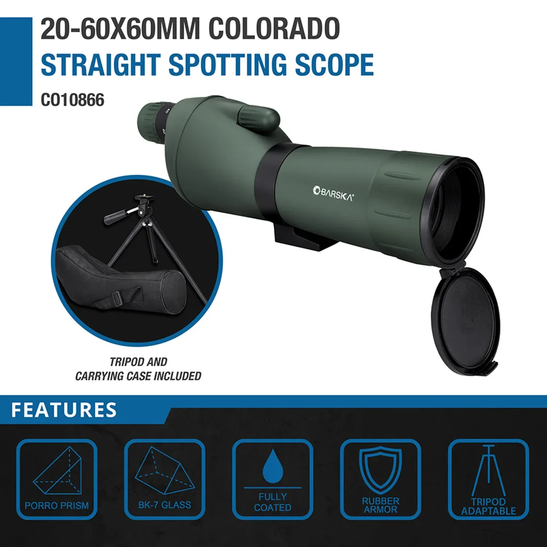 20-60x60mm Colorado Straight Spotting Scope | CO10866 - Image 9