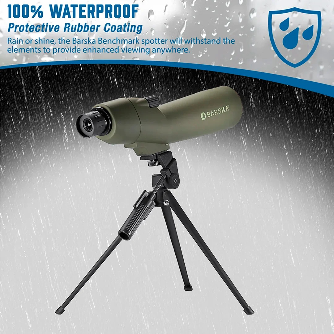 20-60x60mm Colorado Waterproof Straight Spotting Scope, Green | CO11216 - Image 6