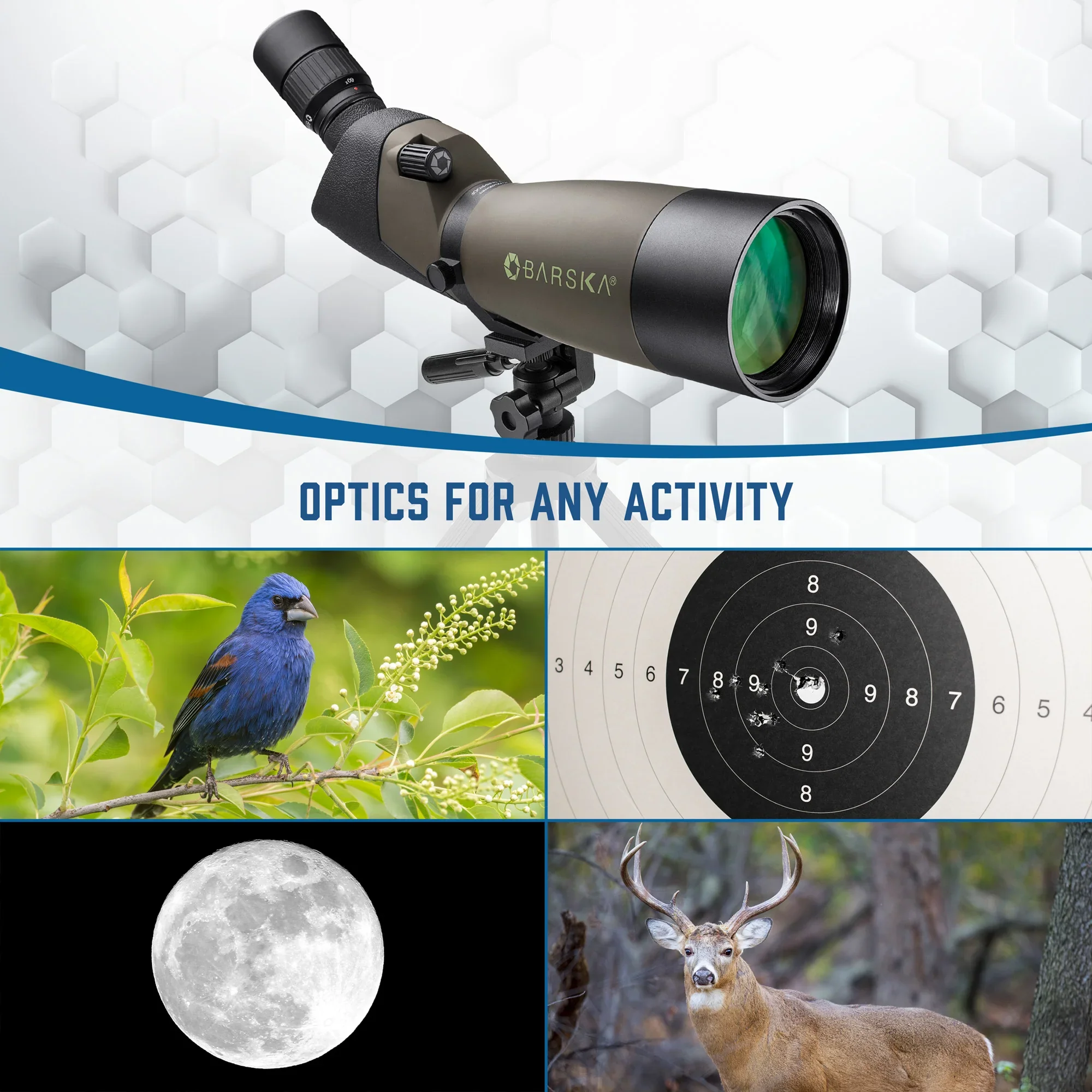 20-60x80mm Blackhawk Waterproof Angled Spotting Scope | AD12162 - Image 8
