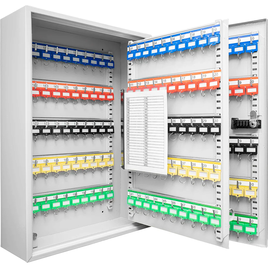 200 Capacity Adjustable Key Cabinet with Combination & Key Lock, Grey | CB13564 - Image 5