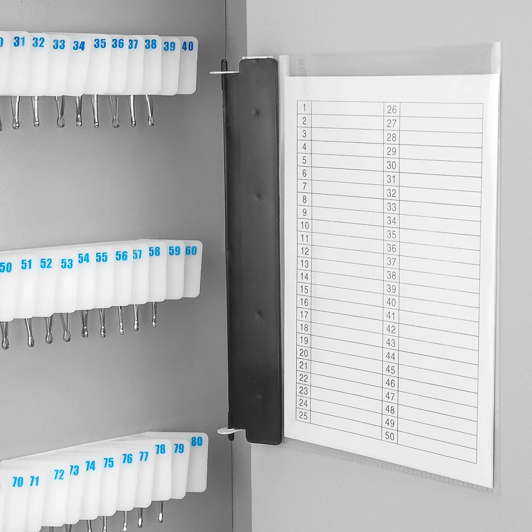 240 Capacity Fixed Position Key Cabinet with Key Lock, White Tags | CB12494 - Image 6