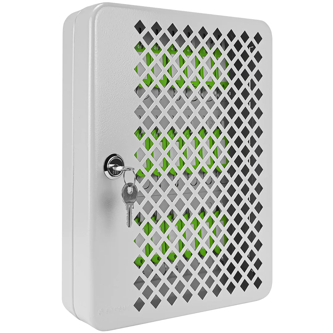 27 Capacity Fixed Position Mesh Front Key Cabinet with Key Lock | CB13756 - Image 4