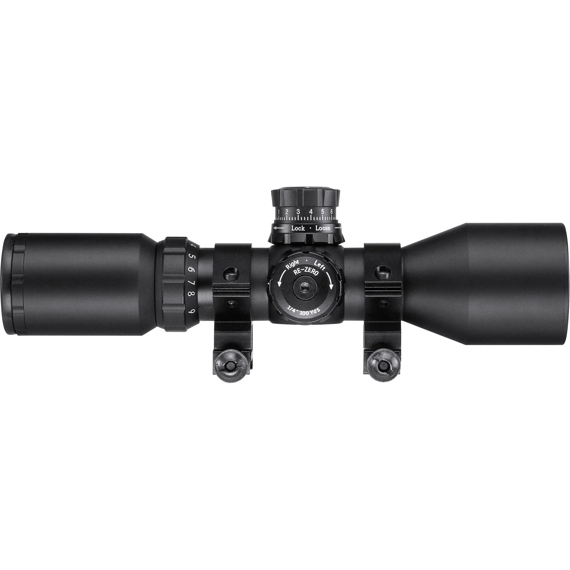 3-9x42mm Contour IR Red/Green/Blue Trace MOA Rifle Scope with Rings | AC13268 - Image 4