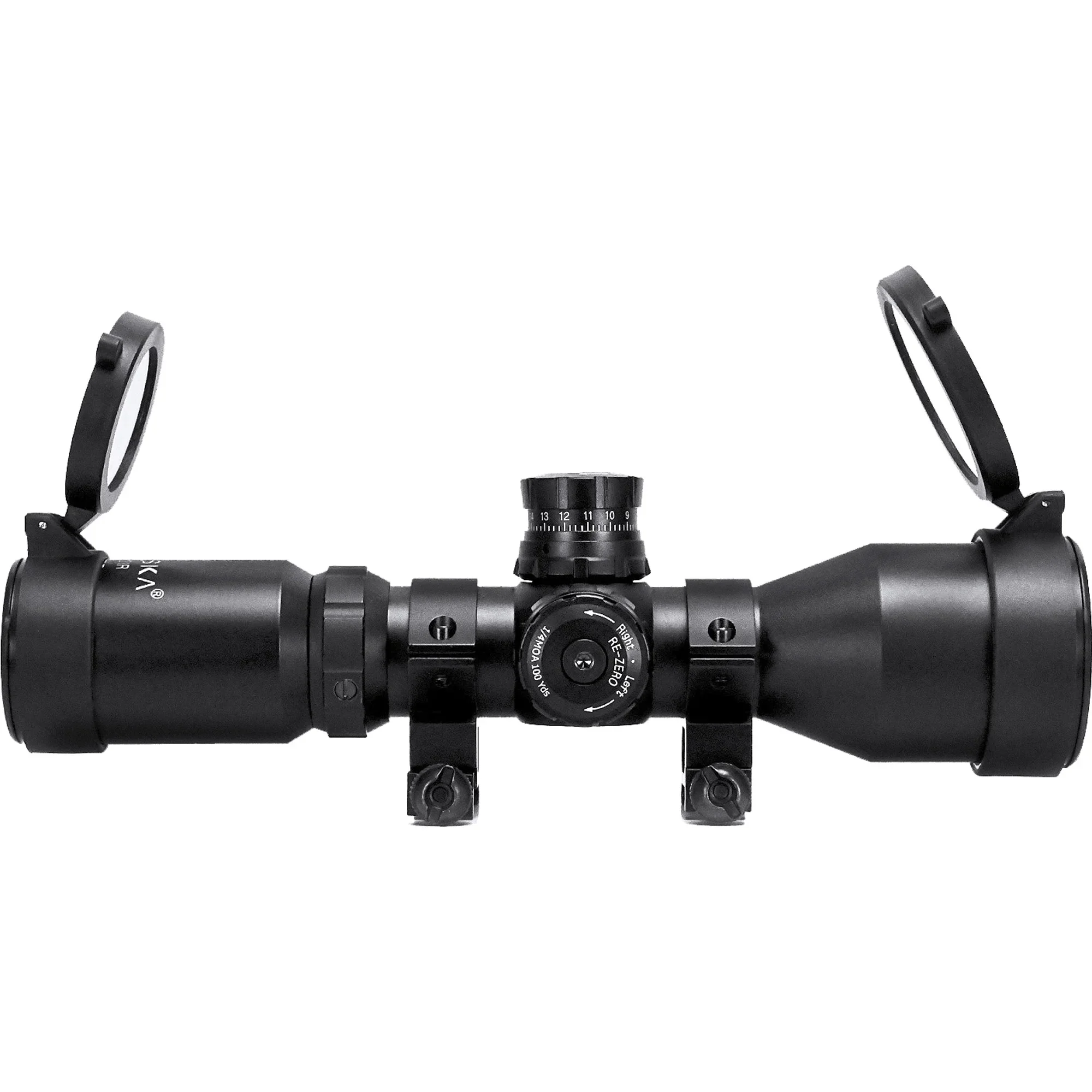 3-9x42mm Contour IR Red/Green/Blue Trace MOA Rifle Scope with Rings | AC13268 - Image 5