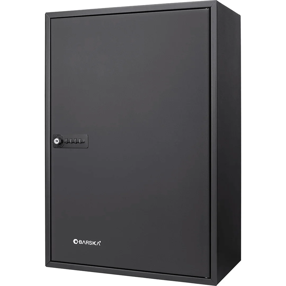 300 Capacity Adjustable Key Cabinet with Combination & Key Lock, Black | CB13352 - Image 2
