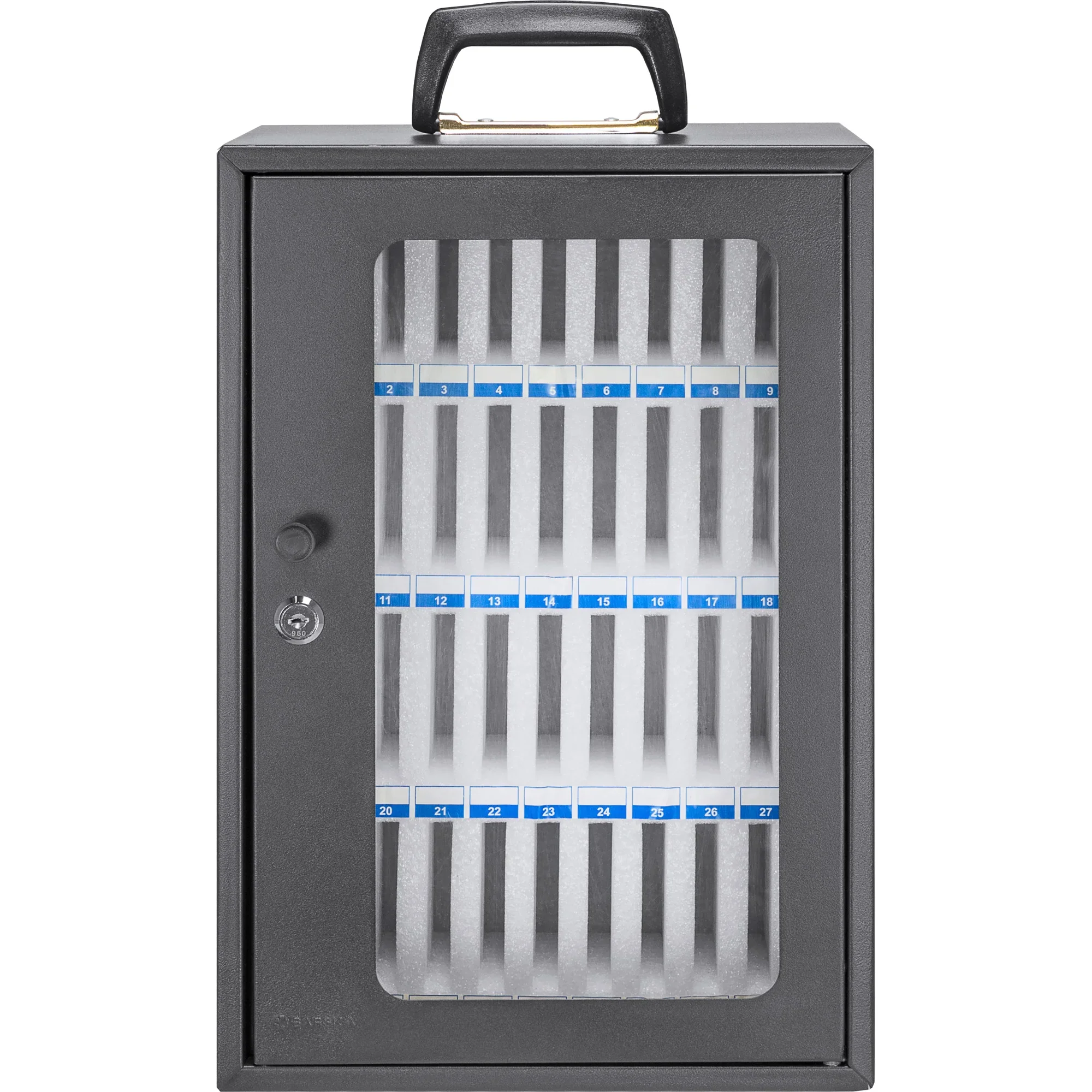 36 Capacity Smartphone Lock Box with Key Lock & Carry Handle | CB14104 - Image 3