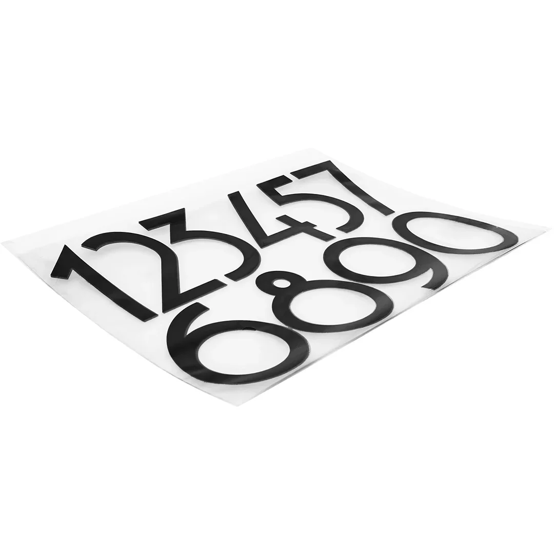 4" Modern Waterproof Stickers, Numbers 0-9, 4 Sheets | AF13714 - Image 2