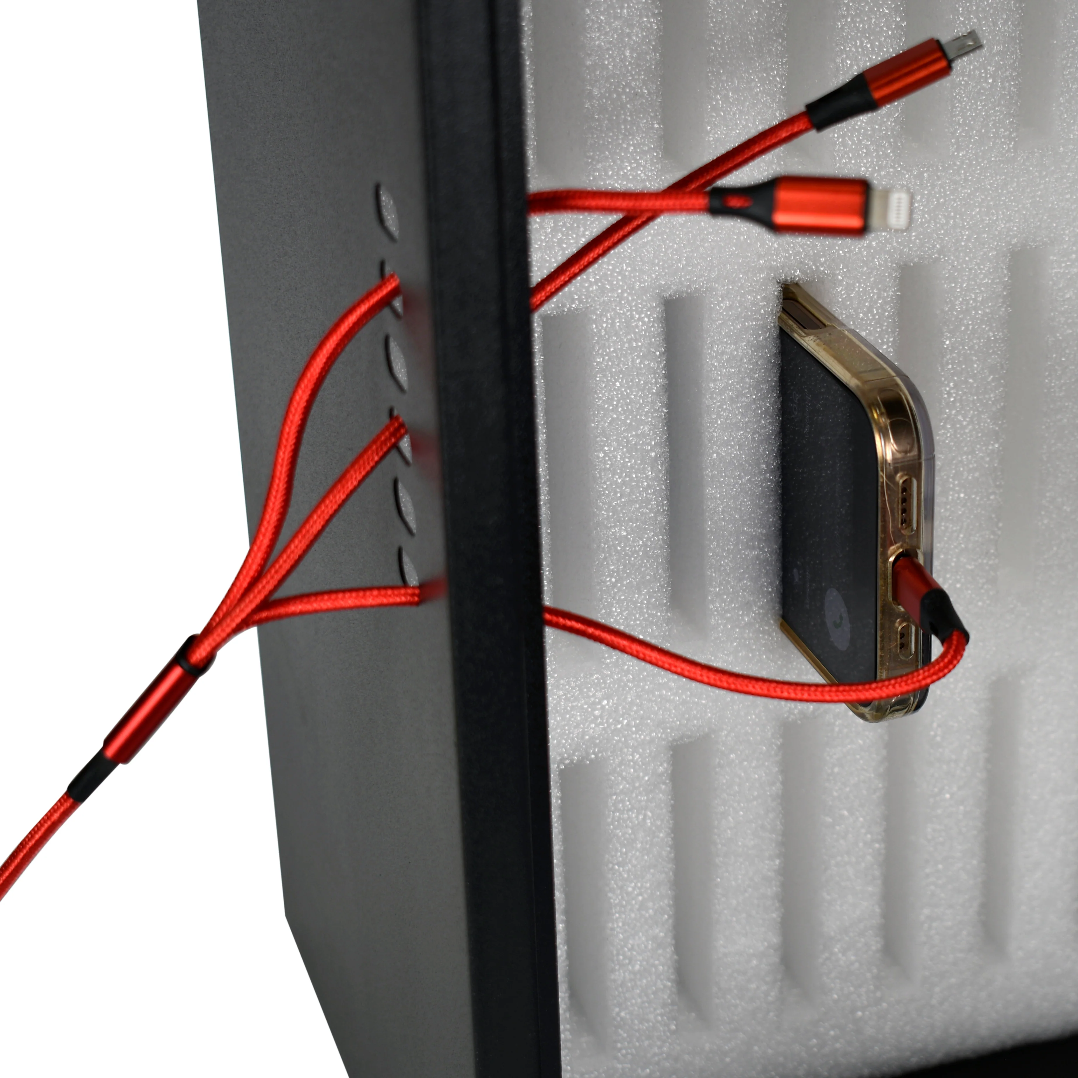 48 Capacity Smartphone Lock Box with Key Lock & Carry Handle | CB14162 - Image 8