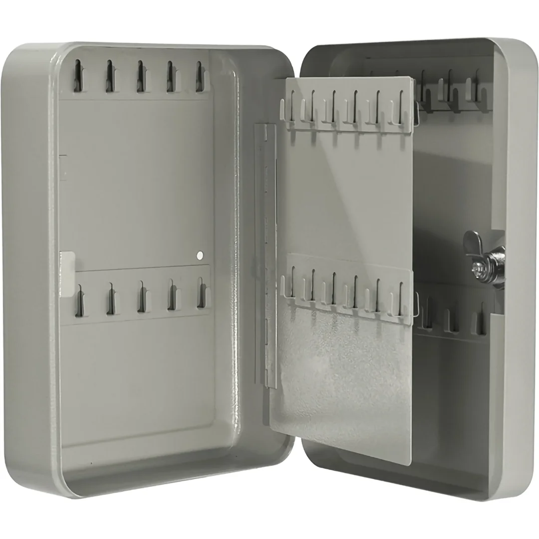 48 Capacity Fixed Position Key Cabinet with Key Lock, Grey | AX11692 - Image 4