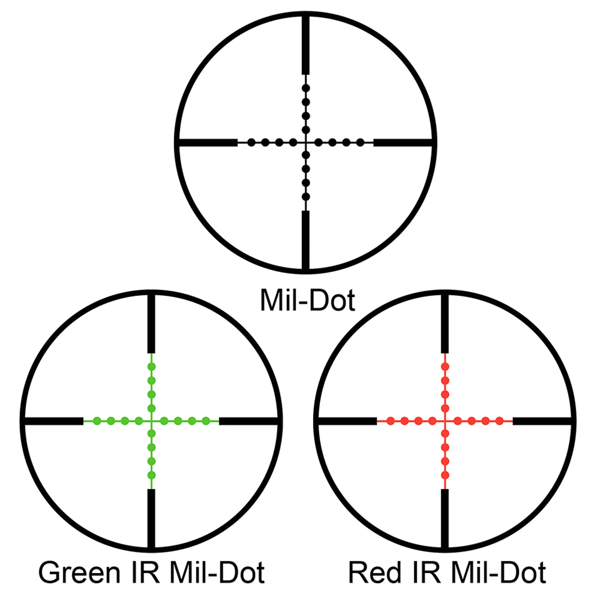4x32mm Contour External Turret IR Mil-Dot Rifle Scope with Rings | AC11876 - Image 2