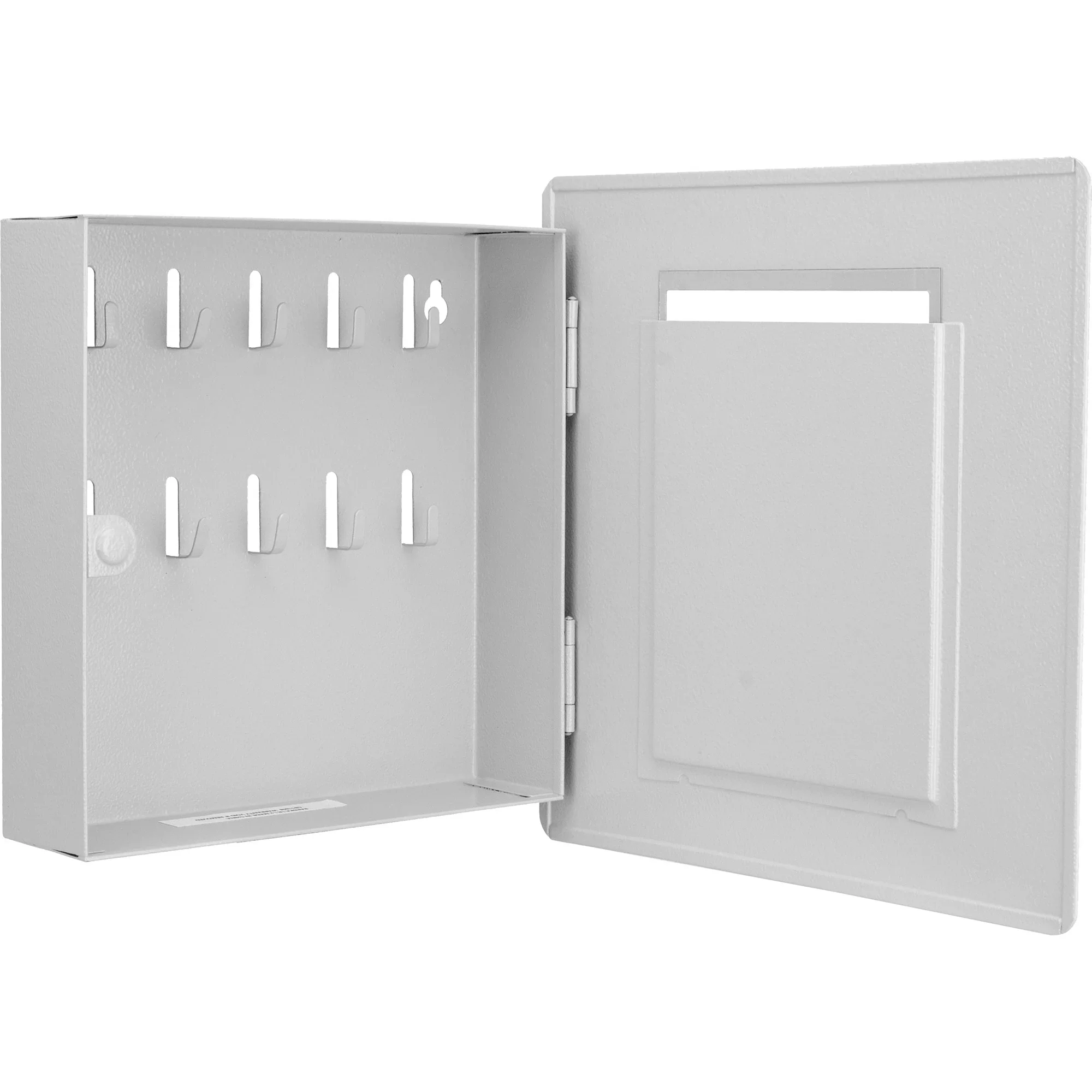 4"x6" 10 Capacity Picture Wall Mount Photo Frame Key Cabinet with Magnetic Lock, Gray | CB13060 - Image 4