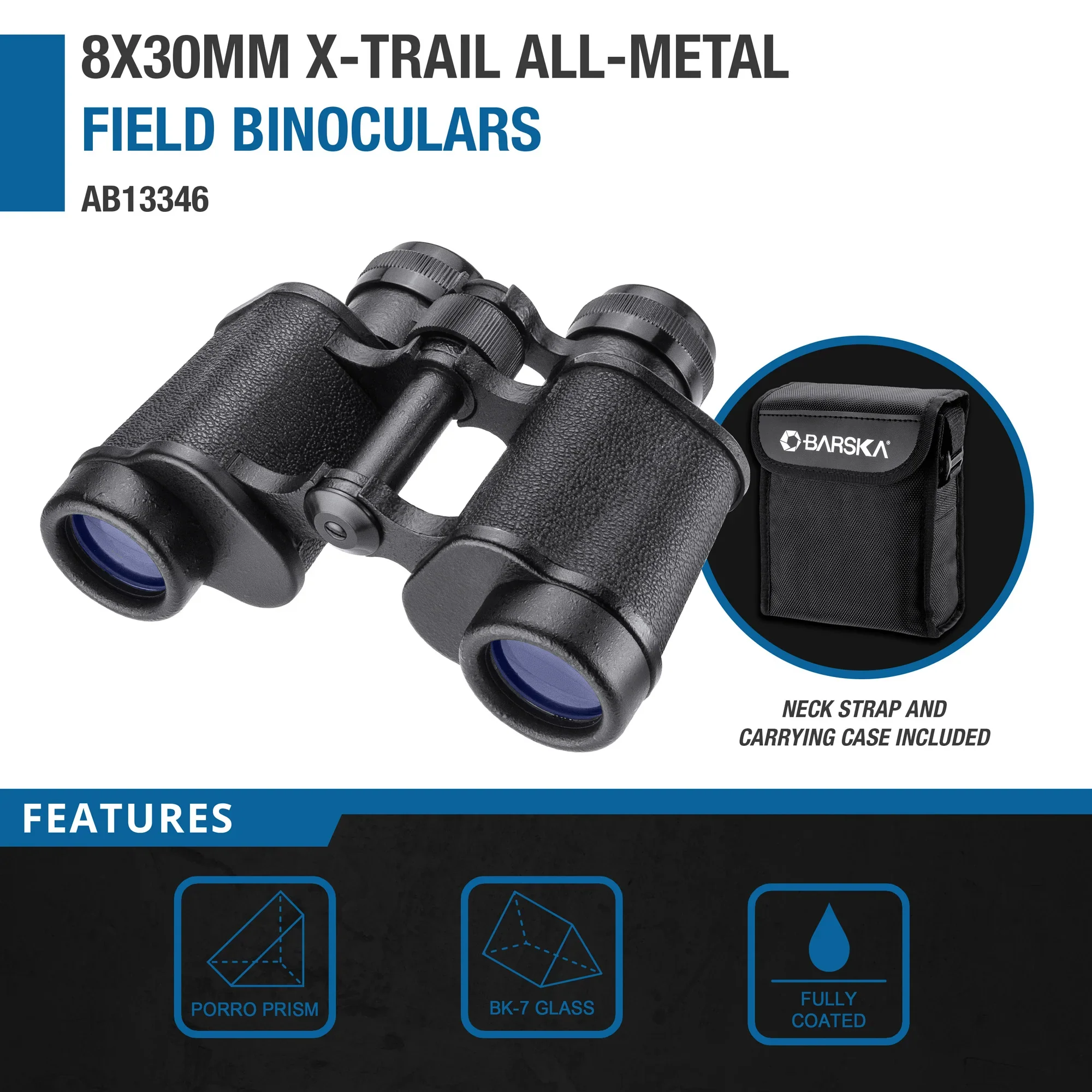 8x30mm X-Trail All-Metal Field Binoculars | AB13346 - Image 4