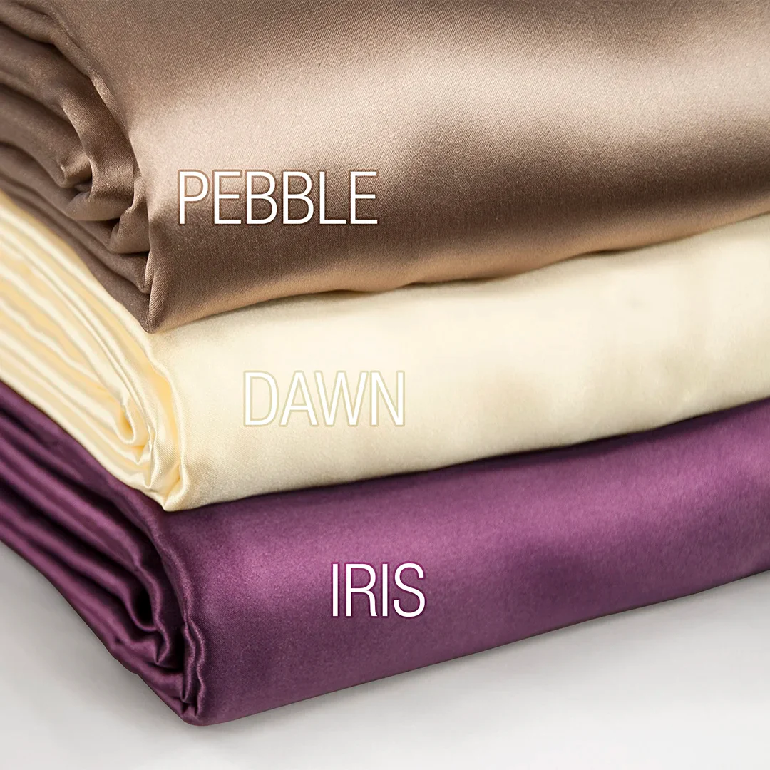 Aus Vio 100% Natural Charmeuse Silk Satin Luxurious Pillowcase, King/California King, Iris Color | BM12108 - Image 4