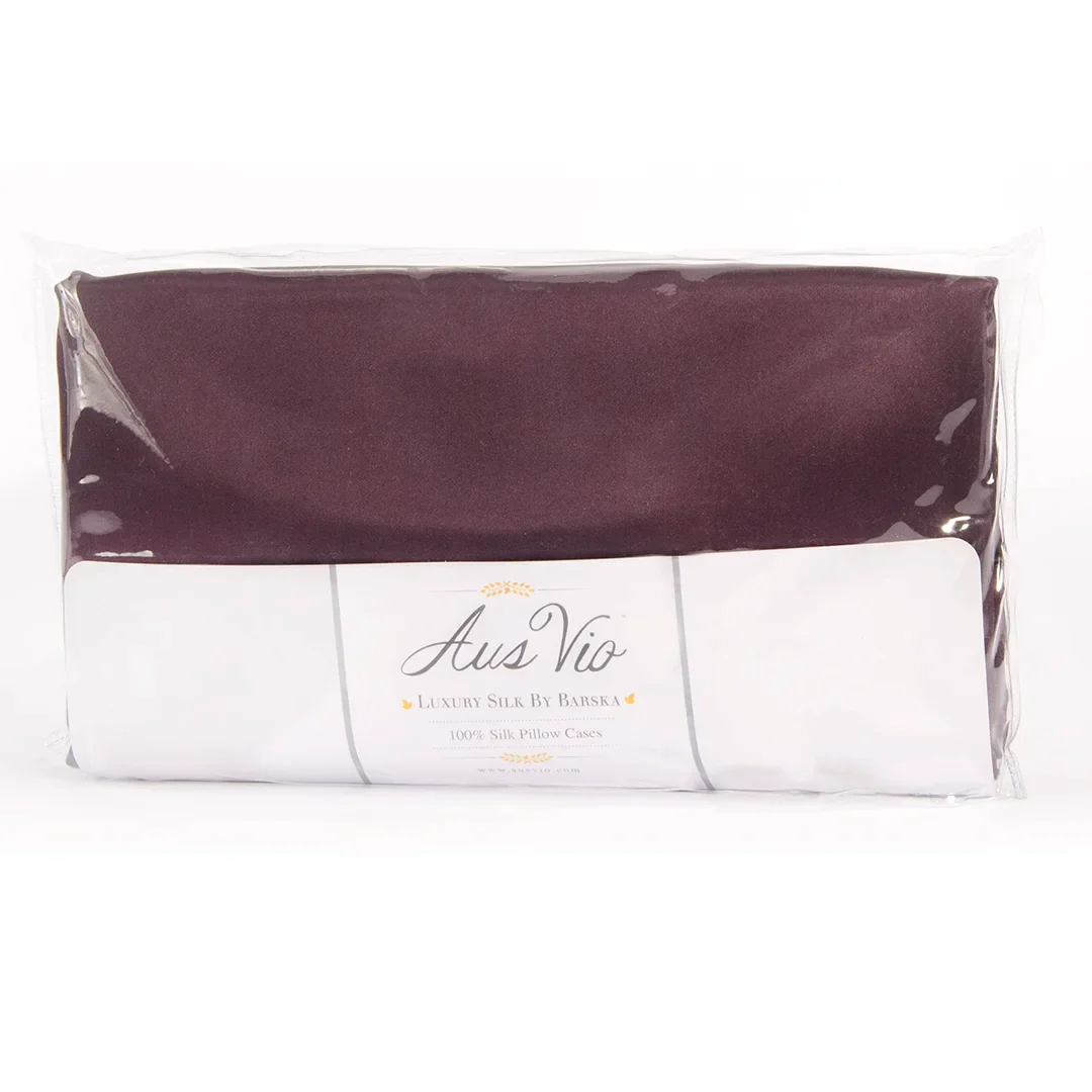 Aus Vio 100% Natural Charmeuse Silk Satin Luxurious Pillowcase, King/California King, Iris Color | BM12108 - Image 5