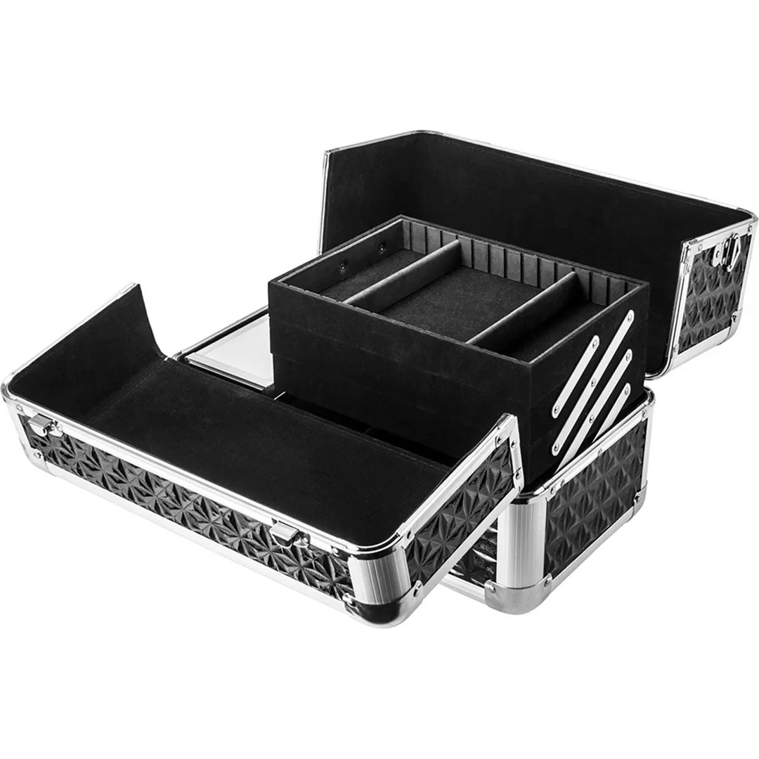 Cheri Bliss Portable Cosmetic Case with Key Lock and Carrying Strap | BF11984 - Image 3