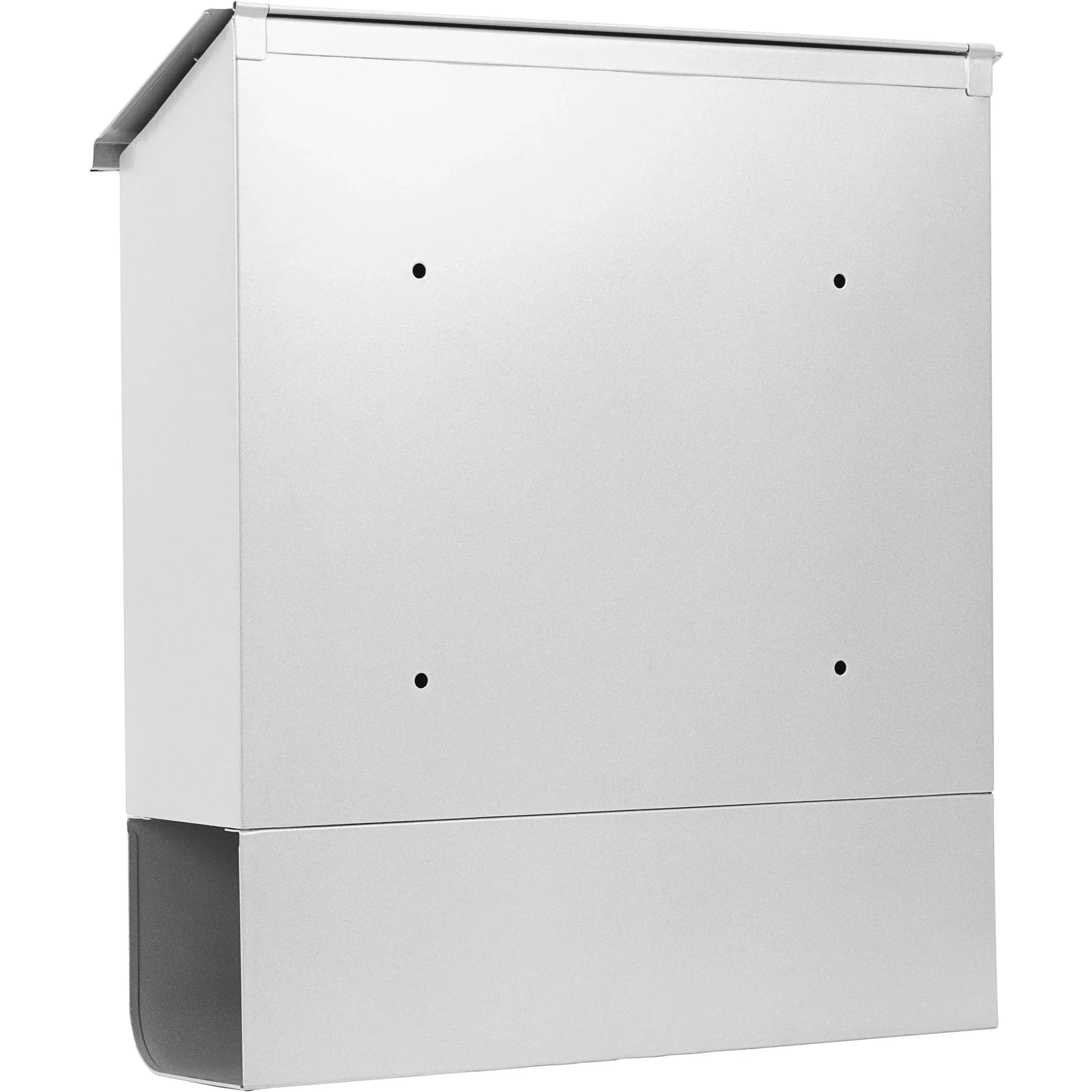 Contemporary Locking Wall Mount Mailbox with Newspaper Bucket | CB13698 - Image 6