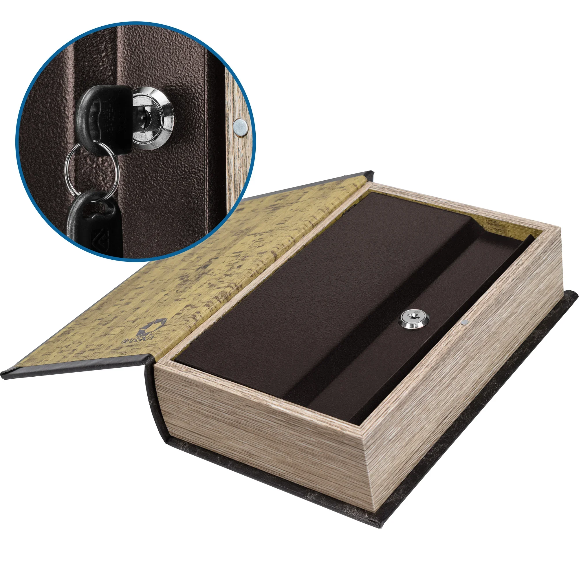 Standard Antique Book Lock Box with Key Lock | CB11994 - Image 9