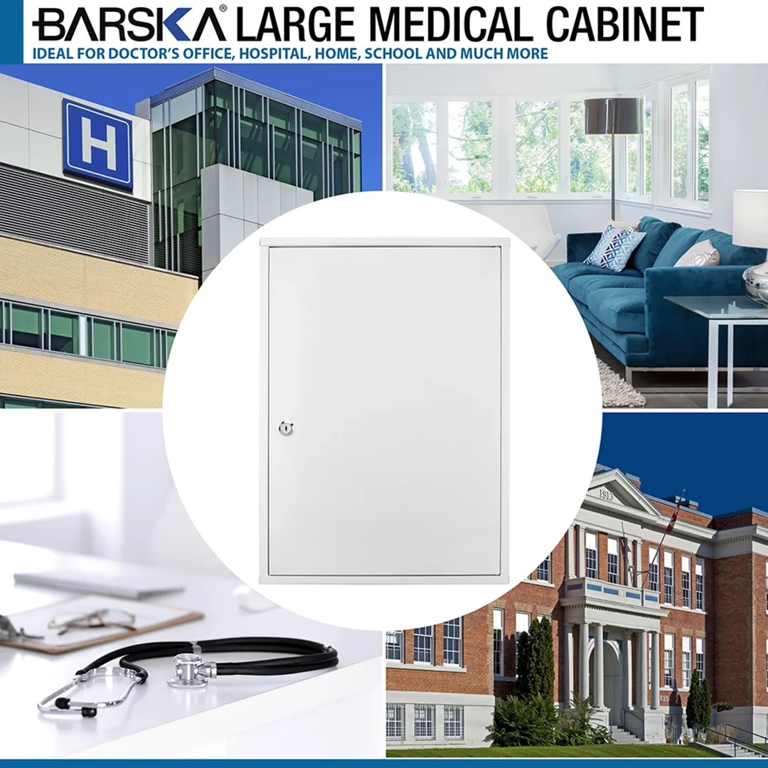 Large Medical Cabinet with Magnetic Dry Erase Pad and Marker | CB12824 - Image 9