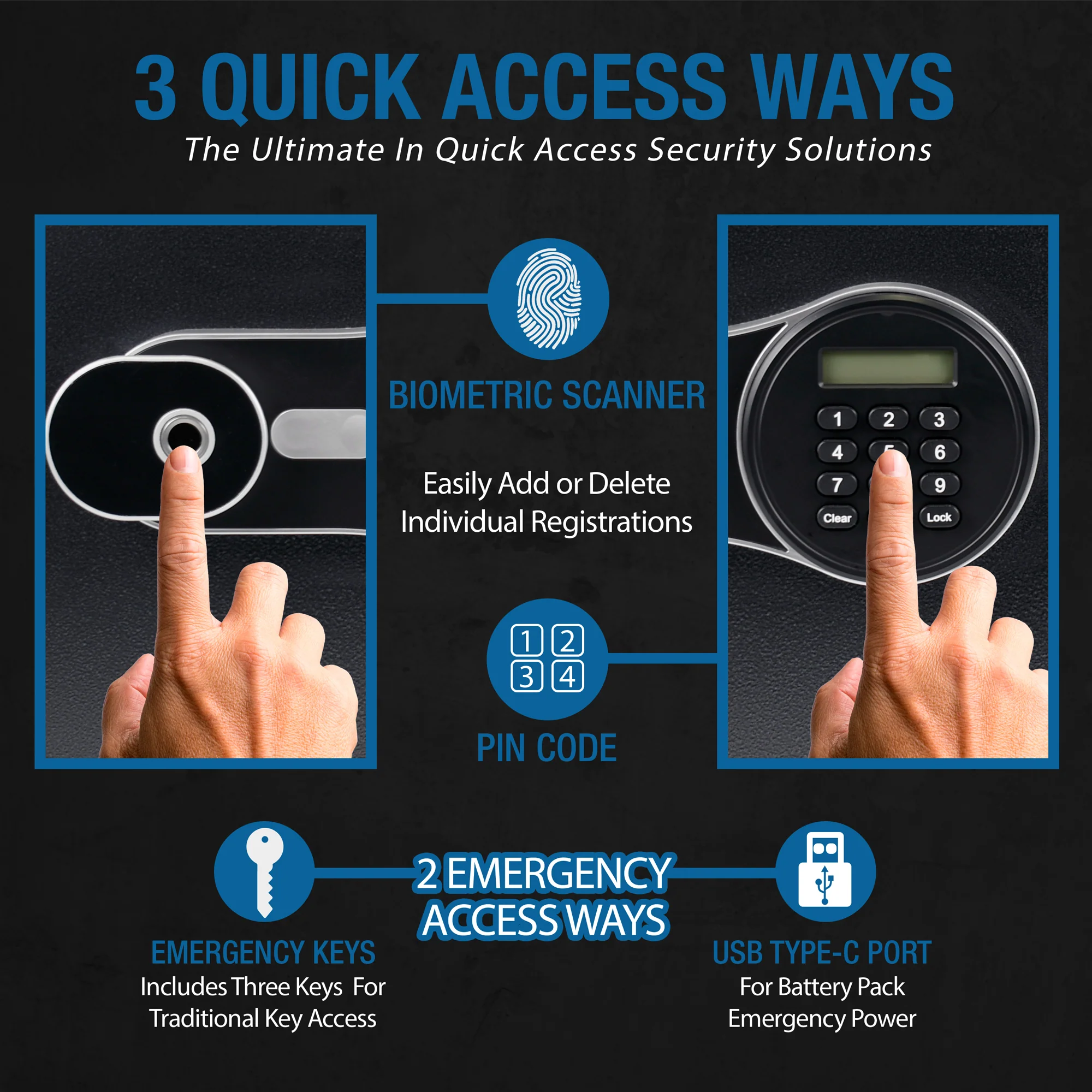 FV PRO 500 Biometric Keypad Fire Resistant Safe | AX14198 - Image 12