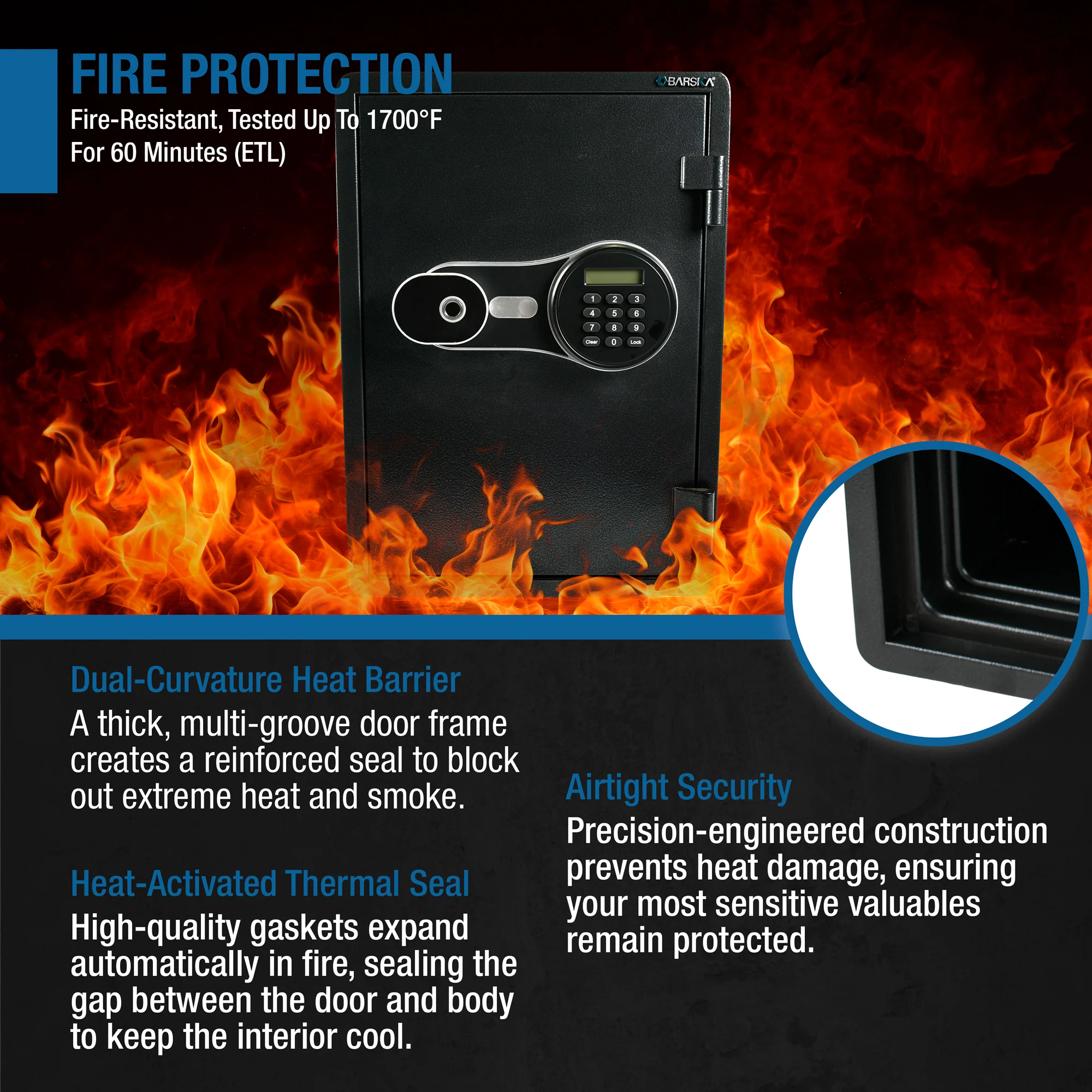 FV PRO 500 Biometric Keypad Fire Resistant Safe | AX14198 - Image 16