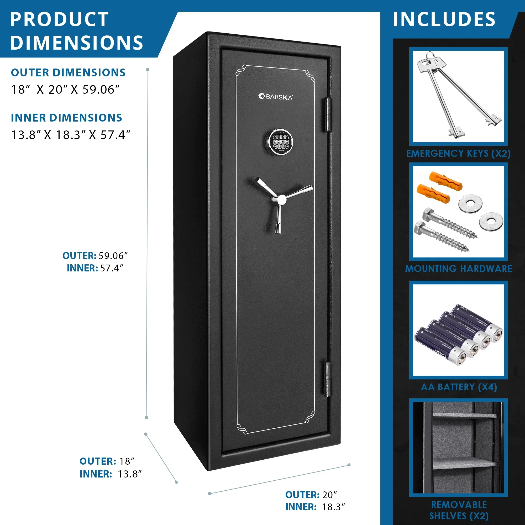 FV1000 FireVault Fireproof Keypad Safe | AX12216 - Image 5