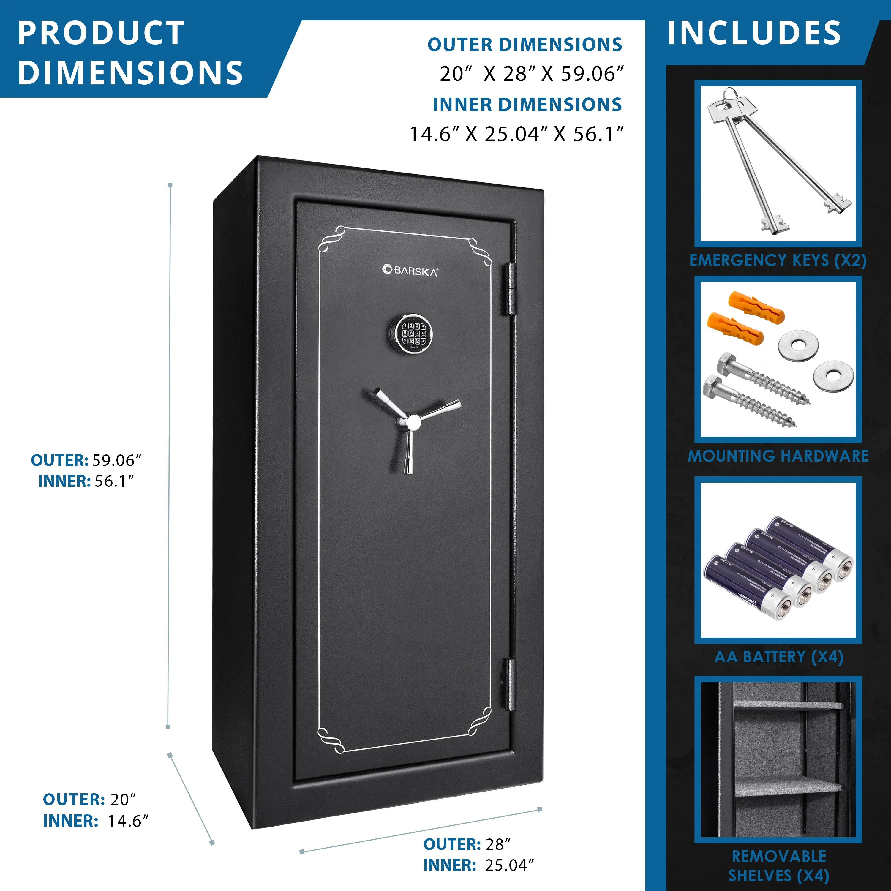 FV2000 FireVault Fireproof Keypad Safe | AX12218 - Image 6
