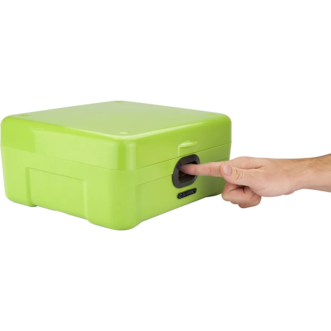 iBOX Portable Dual Access Motion Activated Biometric Secure Storage Lock Box | AX12458 - Image 8
