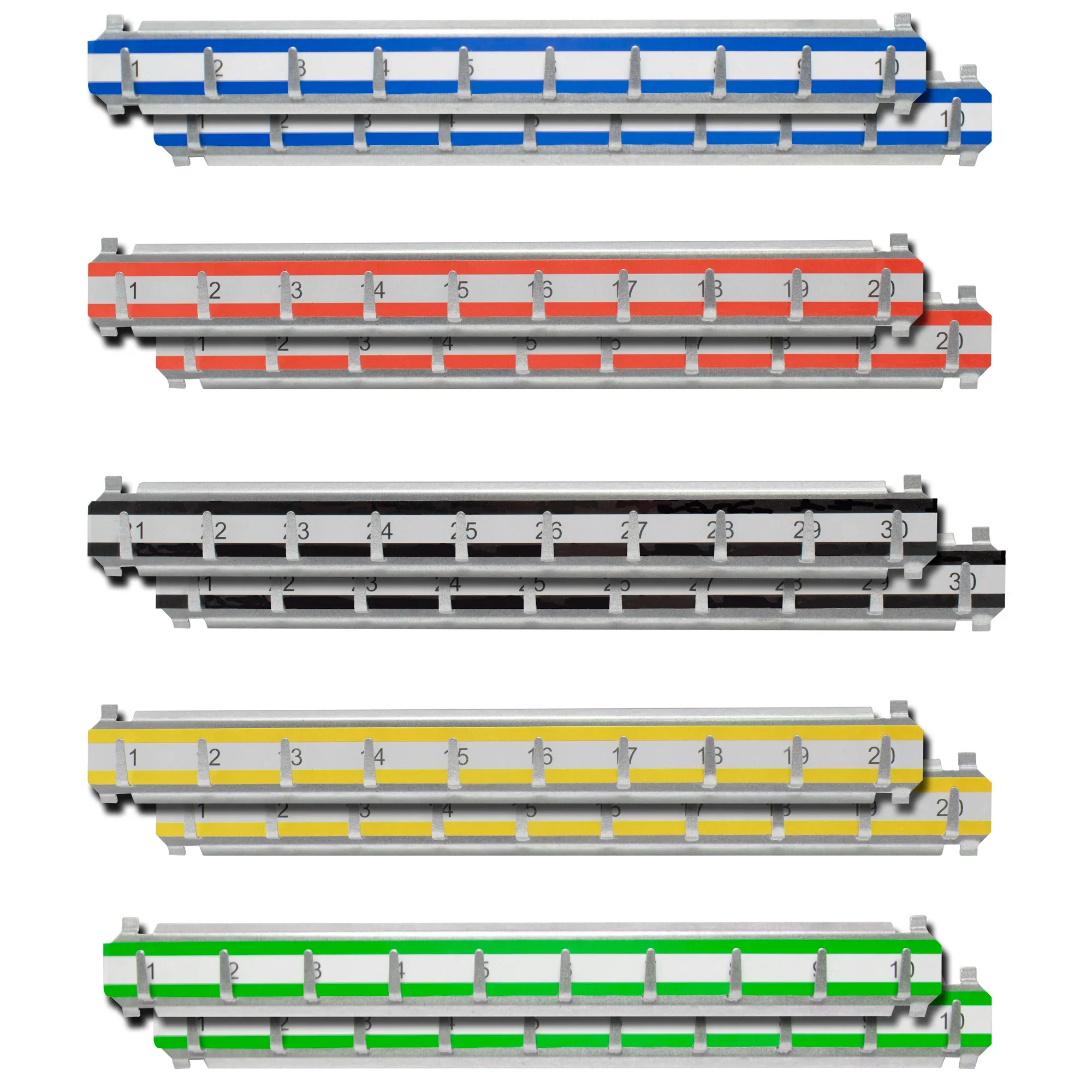Number 501-600 Labeled Key Racks with Hooks for Adjustable Key Cabinets | AF13692