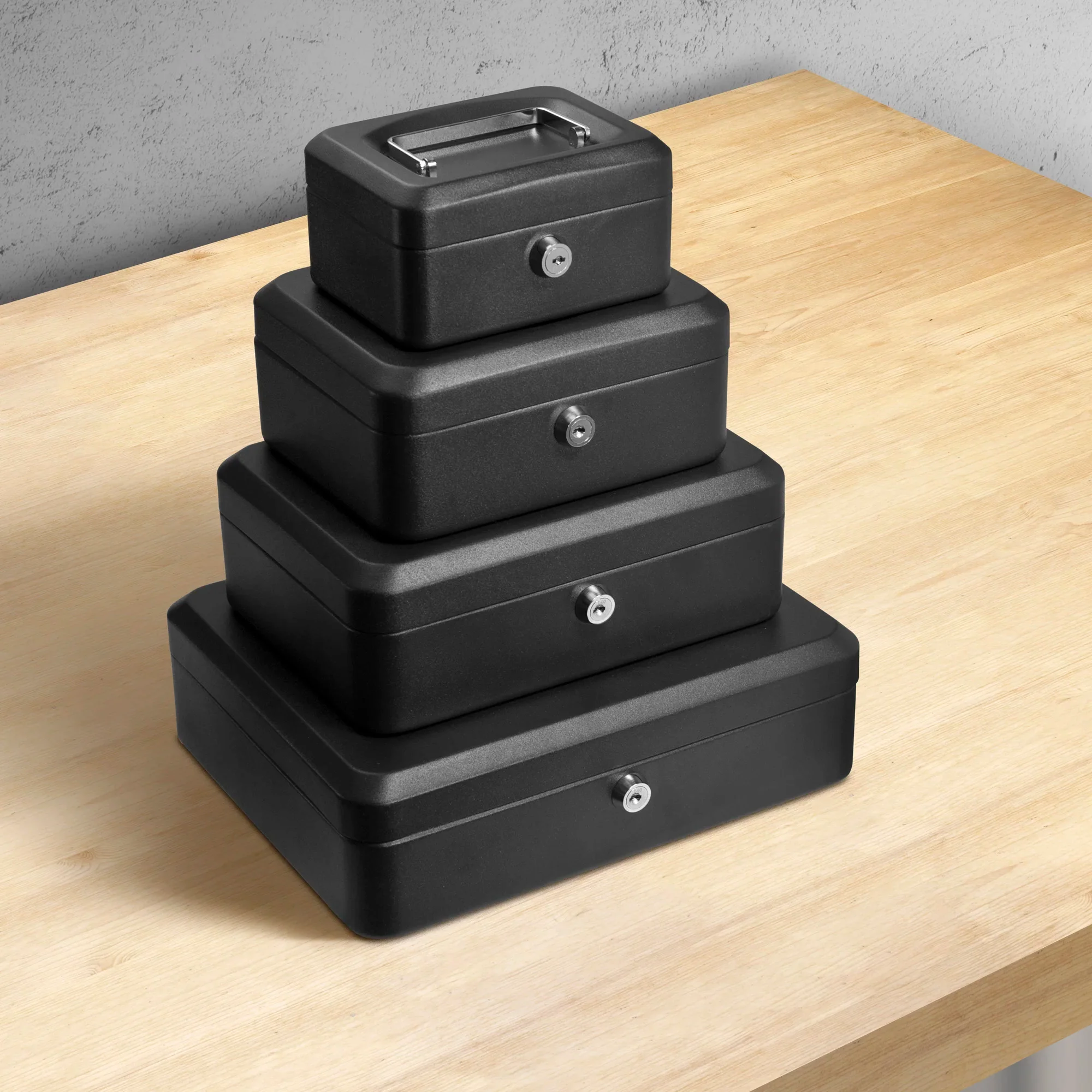 Large 12" Cash Box with Key Lock | CB11834 - Image 11