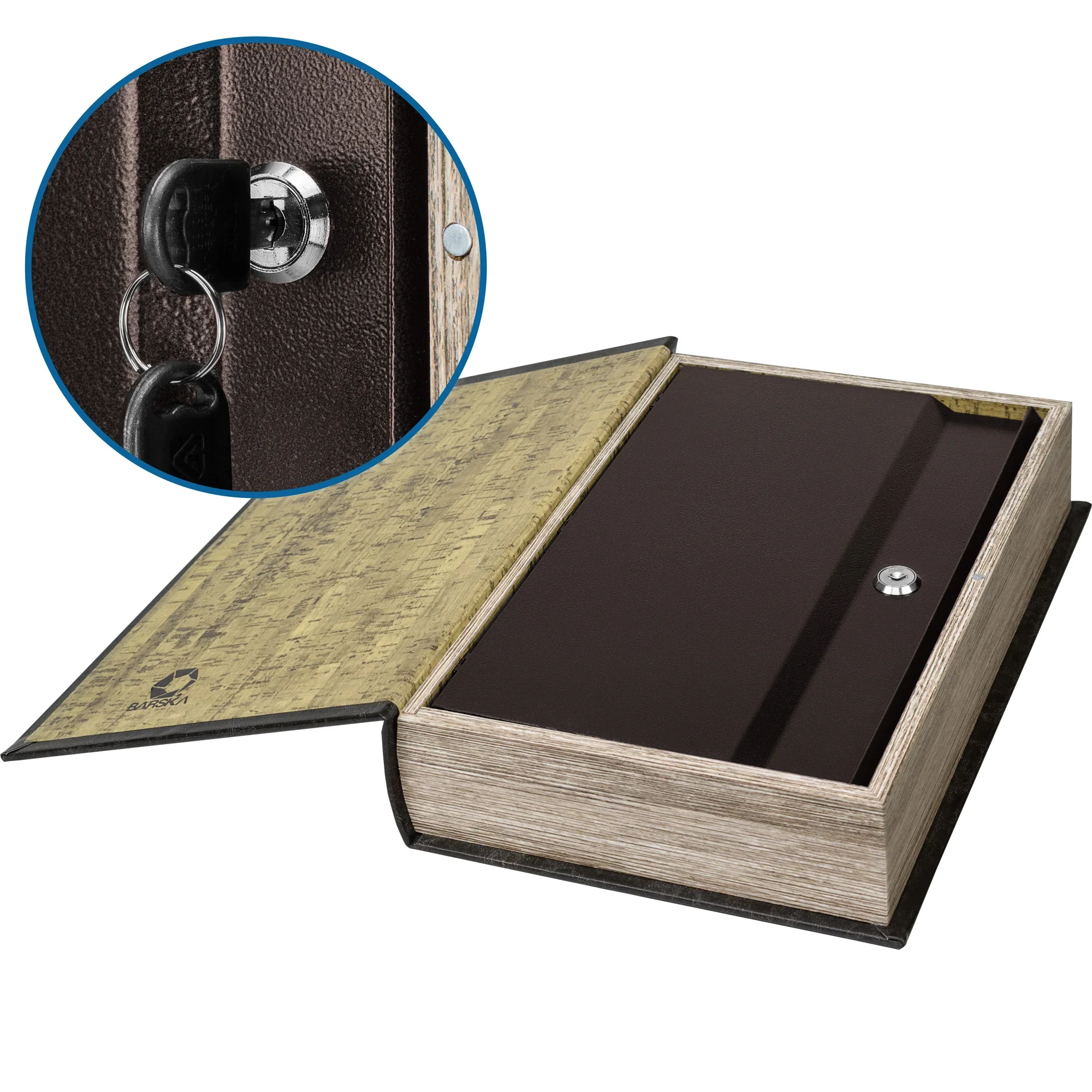 Large Antique Book Lock Box with Key Lock | CB11992 - Image 9