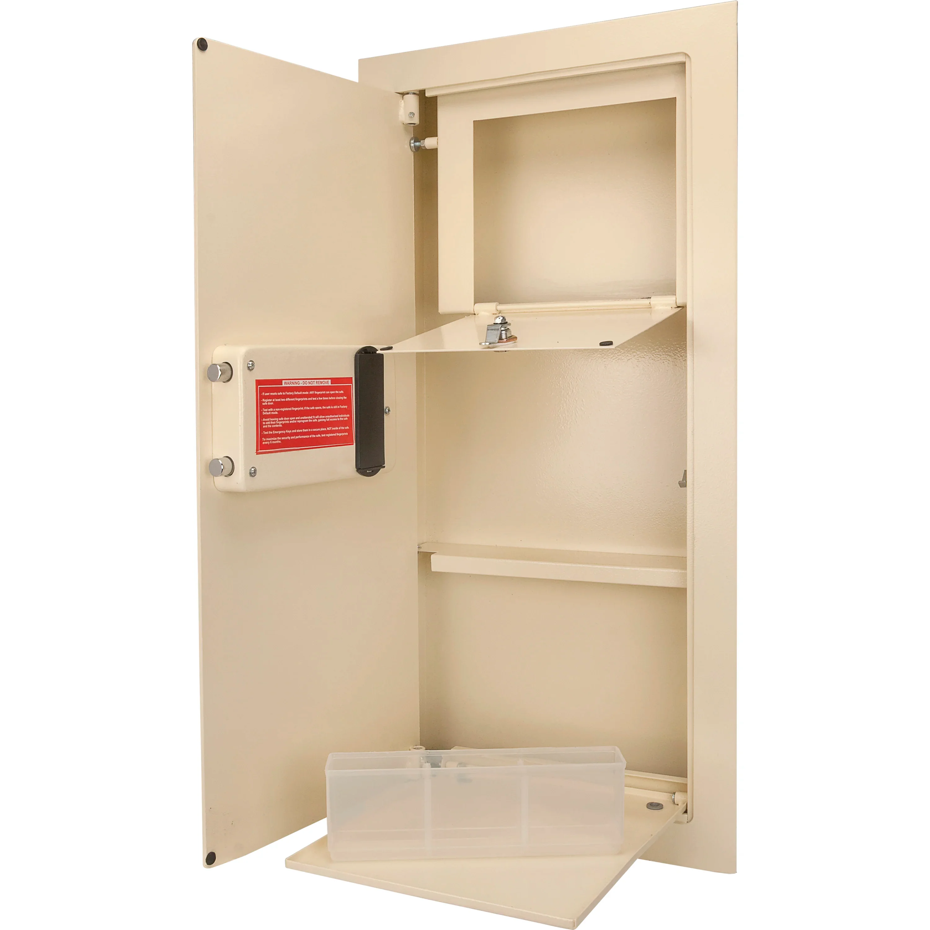 Large Beige Biometric Wall Safe, Right Opening  AX12408 | Left Opening AX12880 - Image 16