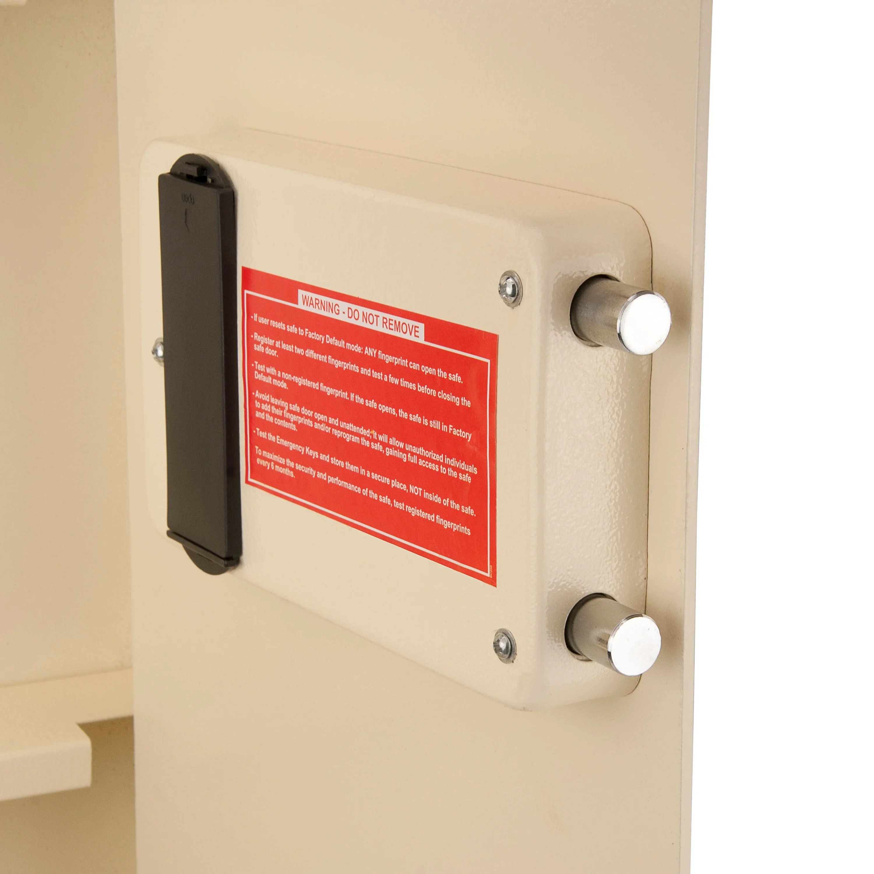 Large Beige Biometric Wall Safe, Right Opening  AX12408 | Left Opening AX12880 - Image 8