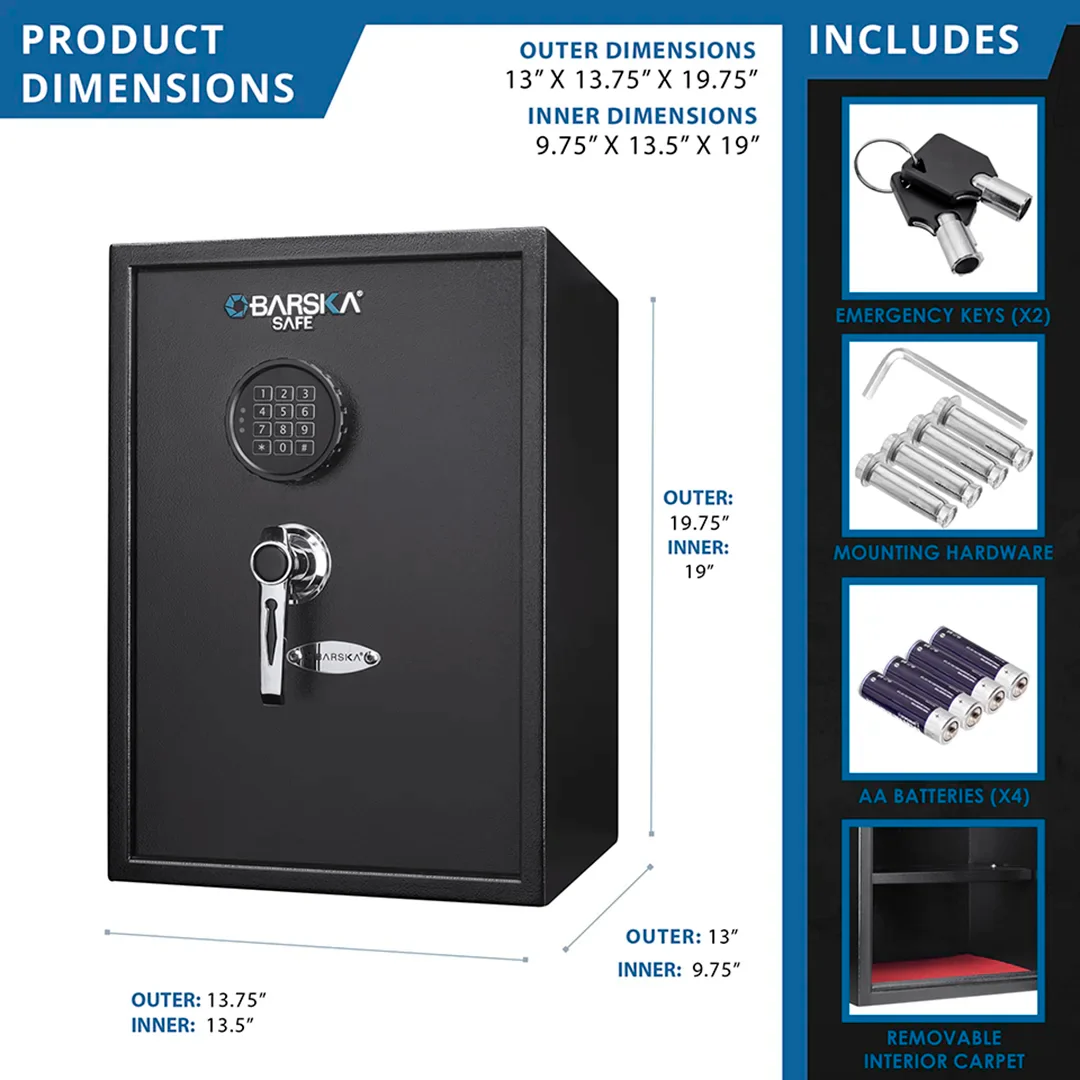 1.45 Cu. ft Digital Keypad Security Safe | AX13098 - Image 7