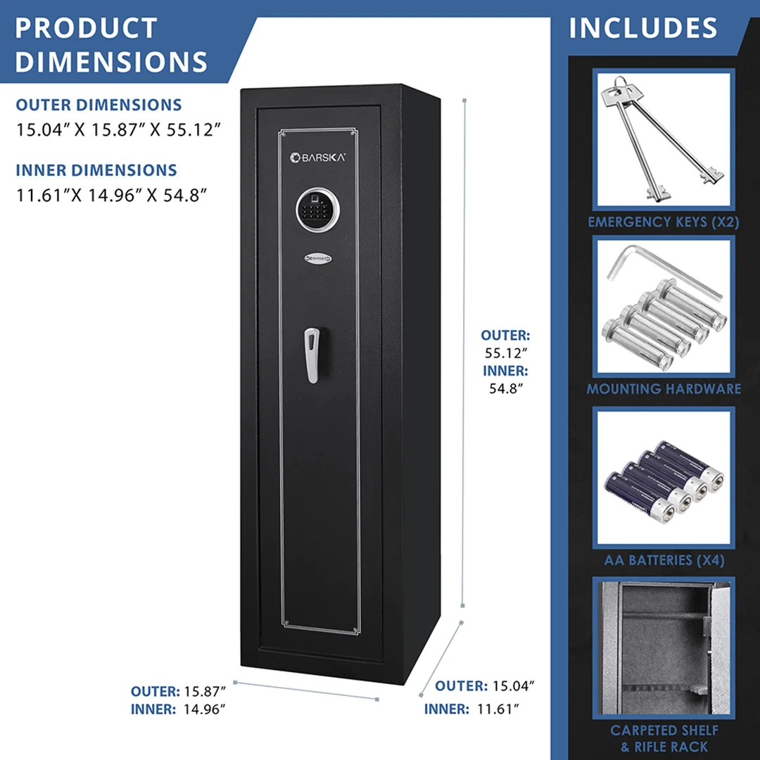 5.51 Cu. ft Biometric Keypad Safe | AX13646 - Image 7