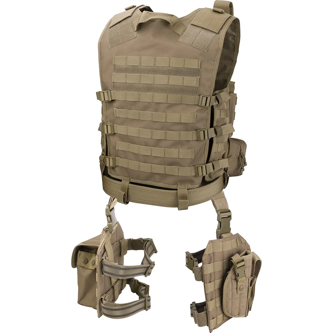 Loaded Gear VX-100 Tactical Vest and Leg Platforms | Black, OD Green, Dark Earth | BI12016, BI12330, BI12344 - Image 18