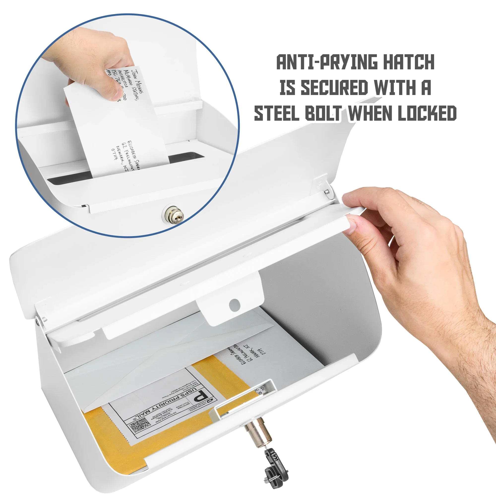 Wall-Mount Top Opening Mail Drop Box | CB14074 - Image 5