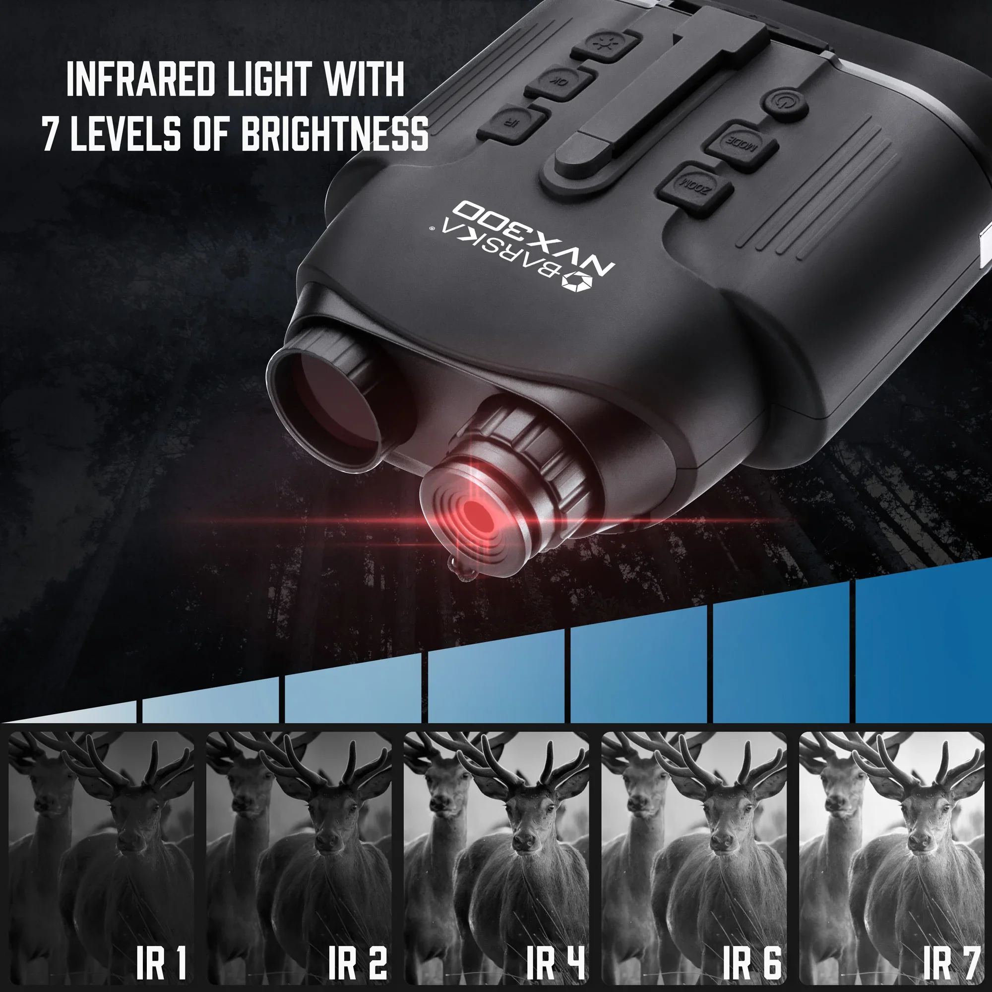NVX300 Night Vision Infrared Digital Binoculars | BQ13374 - Image 7
