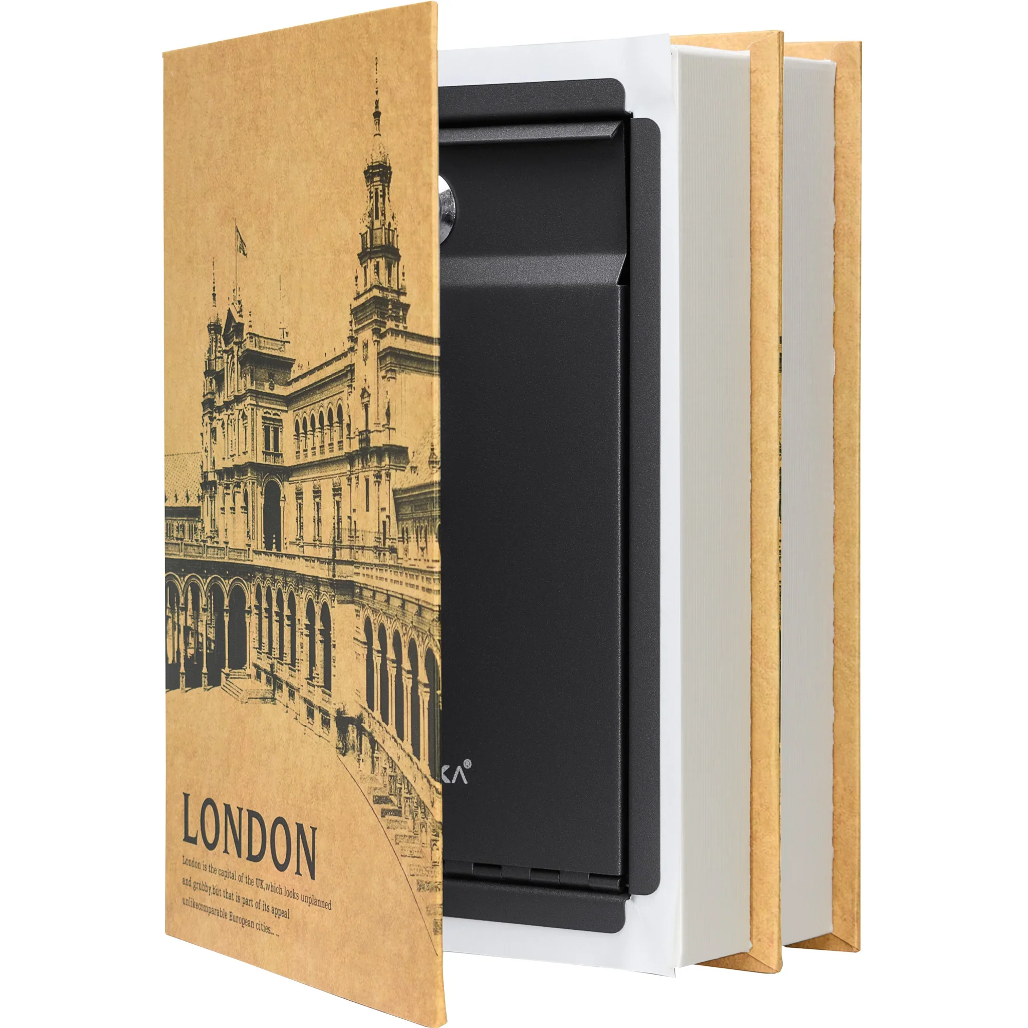 Paris & London Series Dual Book Lock Boxes with Key Lock | CB12470, CB13056, CB13058 - Image 15