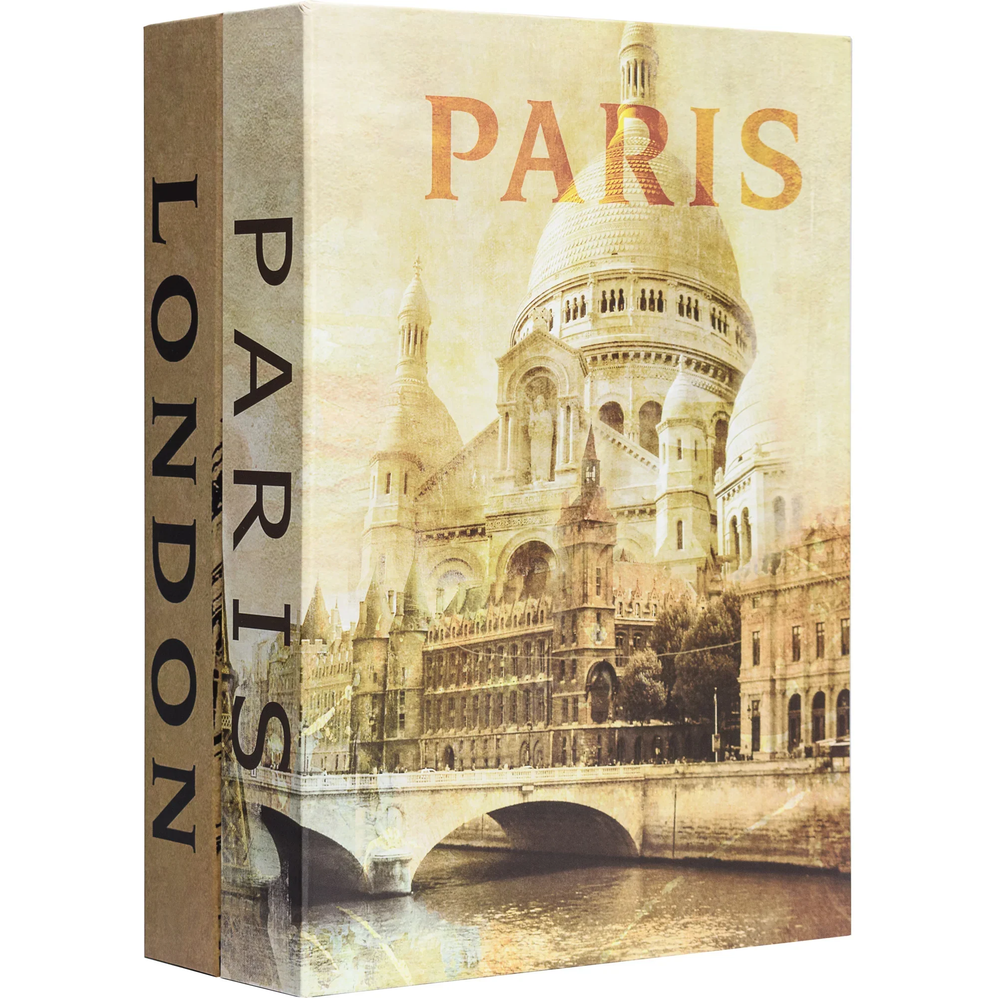 Paris & London Series Dual Book Lock Boxes with Key Lock | CB12470, CB13056, CB13058 - Image 5