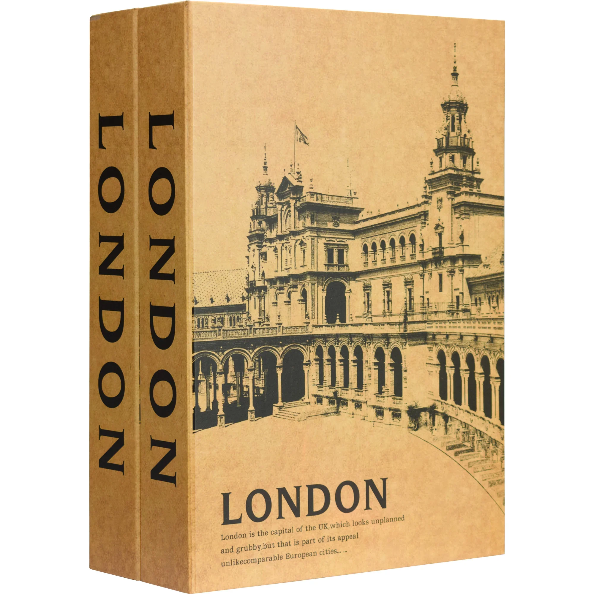 Paris & London Series Dual Book Lock Boxes with Key Lock | CB12470, CB13056, CB13058 - Image 6